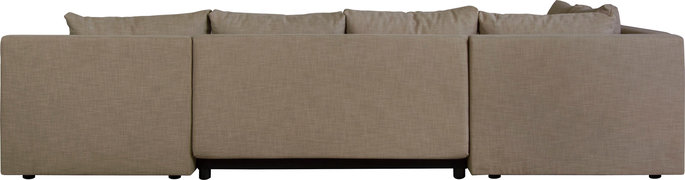 Home affaire Wohnlandschaft »Acra U-Form«, mit Bettfunktion und Bettkasten, in Mattenoptik