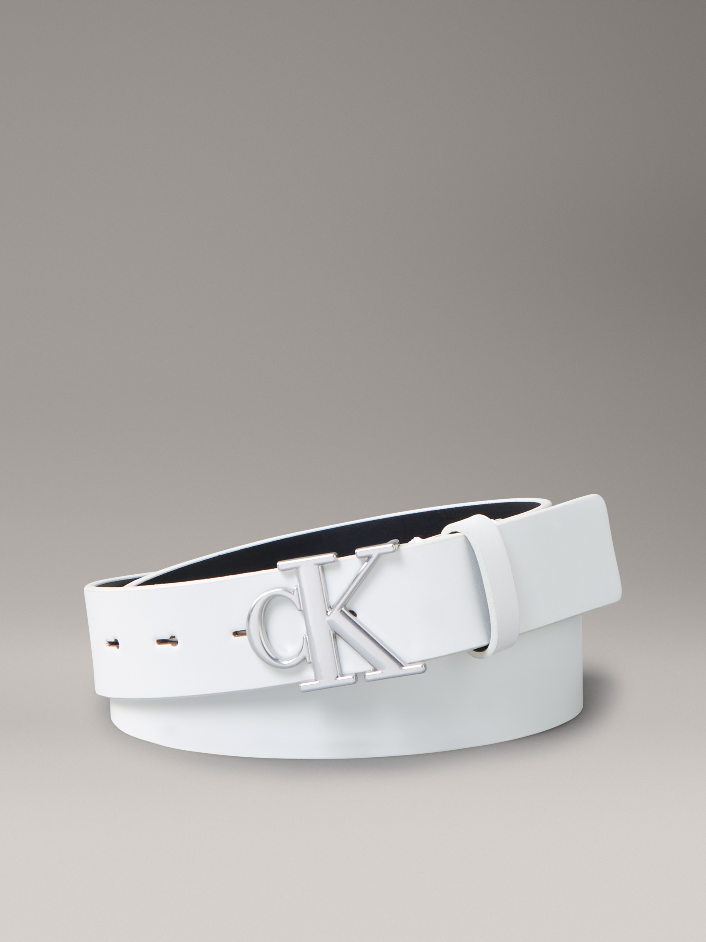 Calvin Klein Jeans Ledergürtel »Monogram Plaque Buckle 30MM«