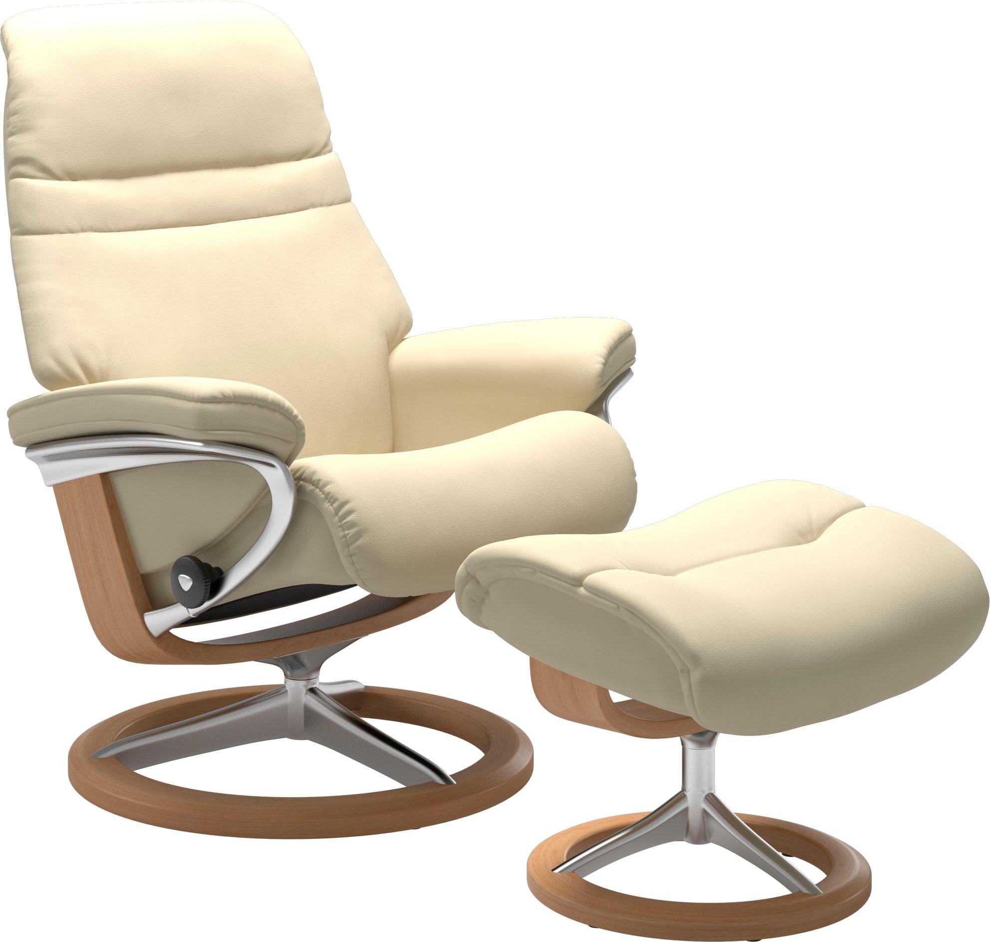 Stressless® Relaxsessel »Sunrise« Relaxsessel mit Hocker, mit Signature Bas günstig online kaufen