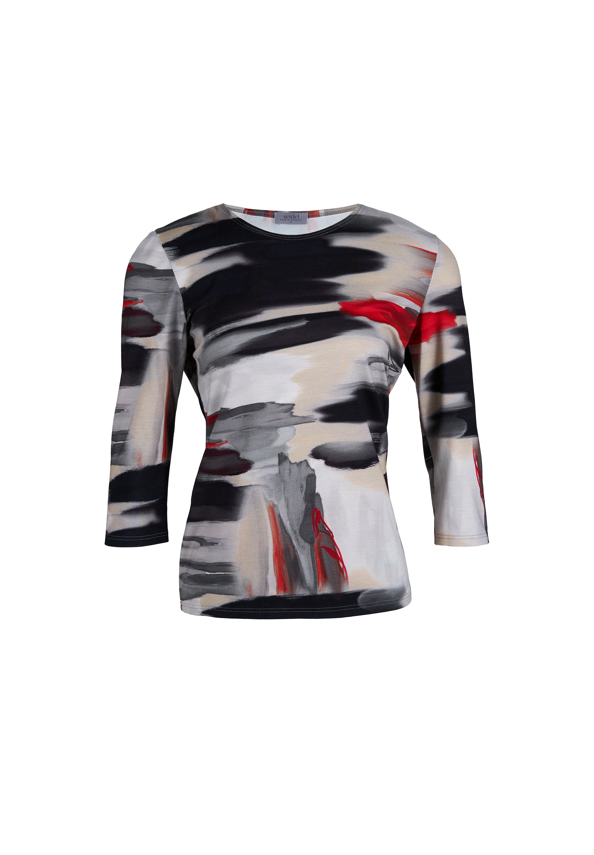 Seidel Moden 3/4-Arm-Shirt, mit grafischem Muster - MADE IN GERMANY