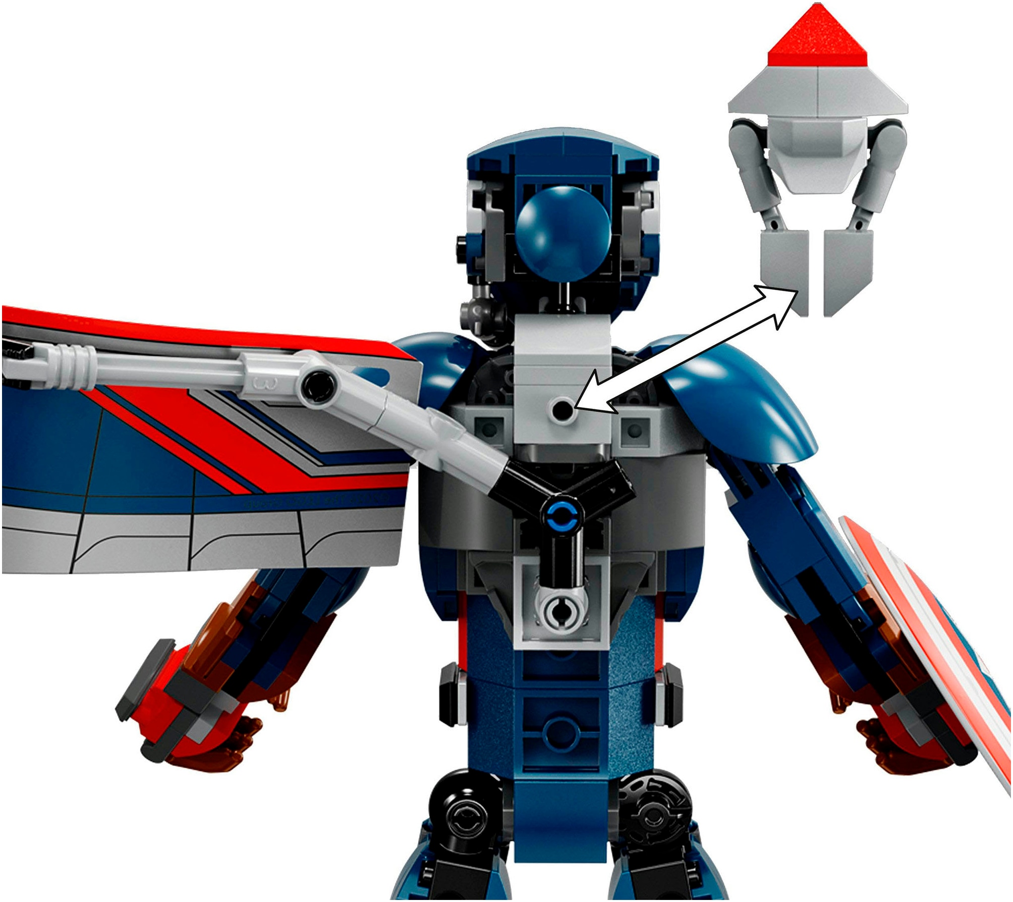 LEGO® Konstruktionsspielsteine »New Captain America Baufigur (76296), LEGO Super Heroes«, (359 St.), Made in Europe