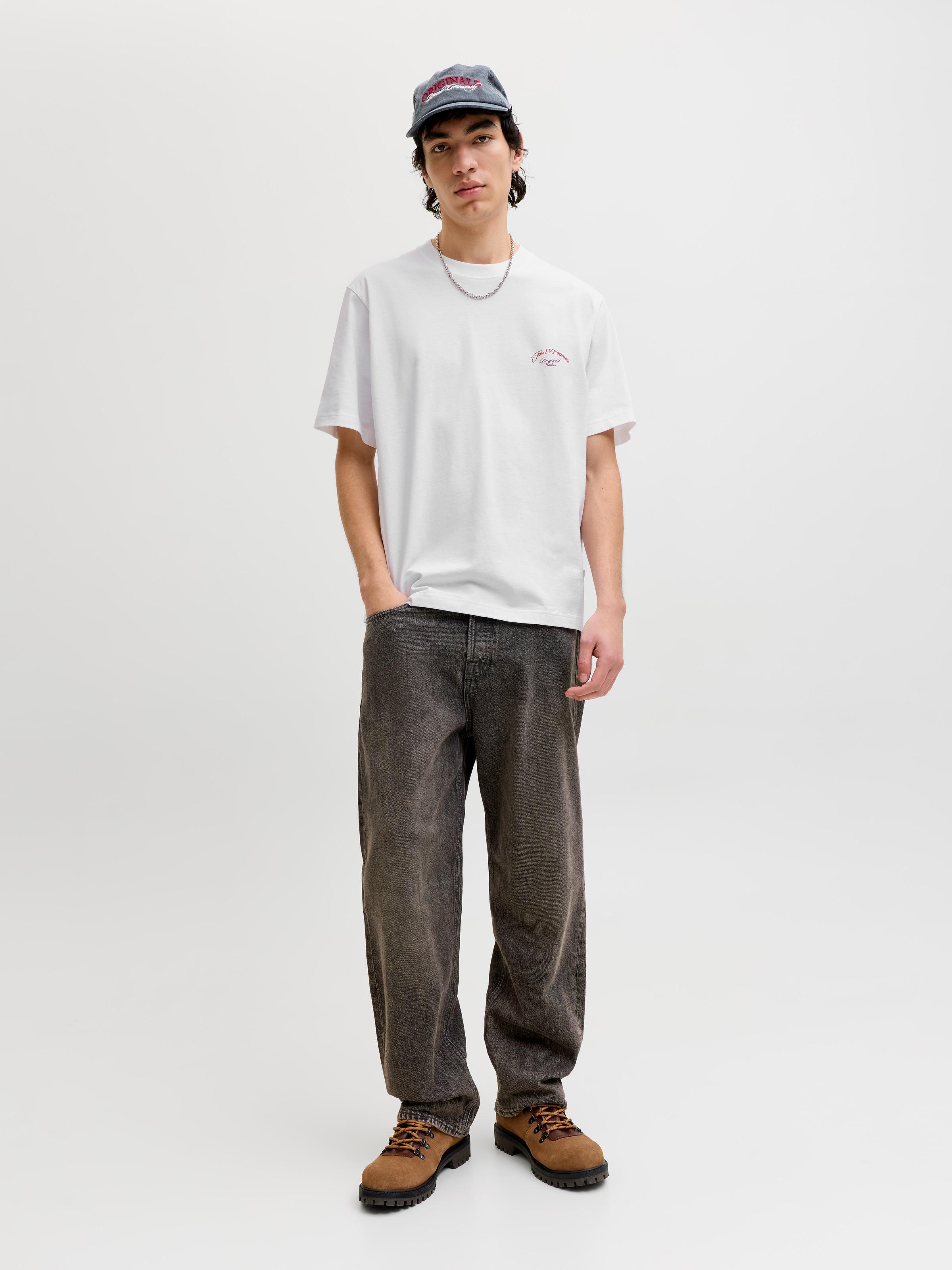 Jack & Jones T-Shirt »JORMONTAUK PHOTO BACK TEE SS CN«