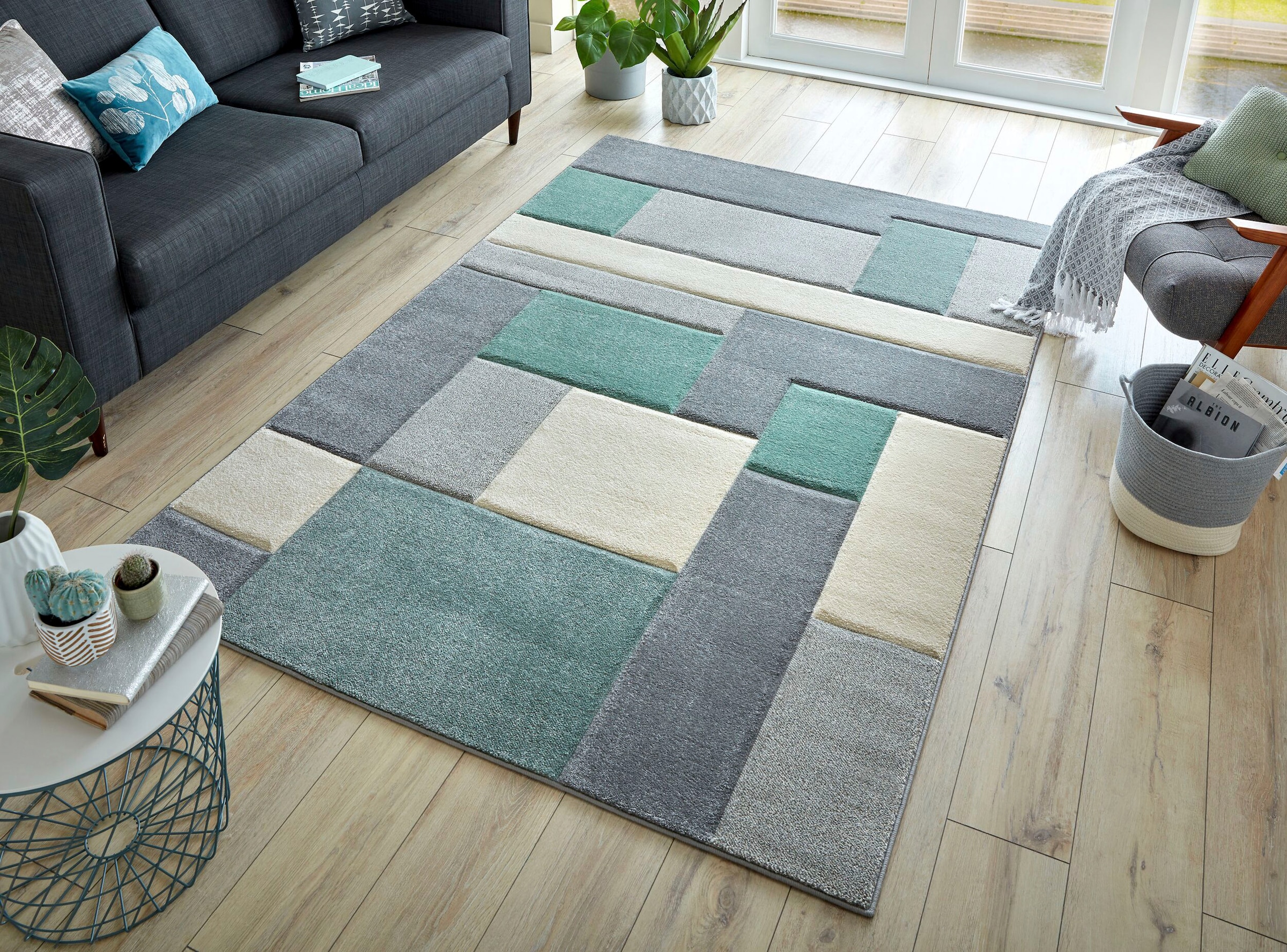 FLAIR RUGS Teppich »Cosmos«, rechteckig, 12 mm Höhe, Patchwork Design, mehr günstig online kaufen