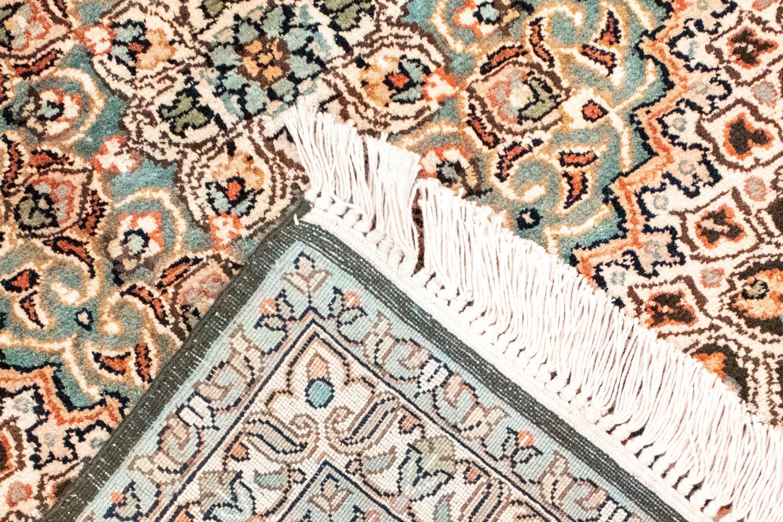morgenland Teppich »Kaschmir Seide Teppich handgeknüpft bestellen bequem rechteckig braun«, schnell und