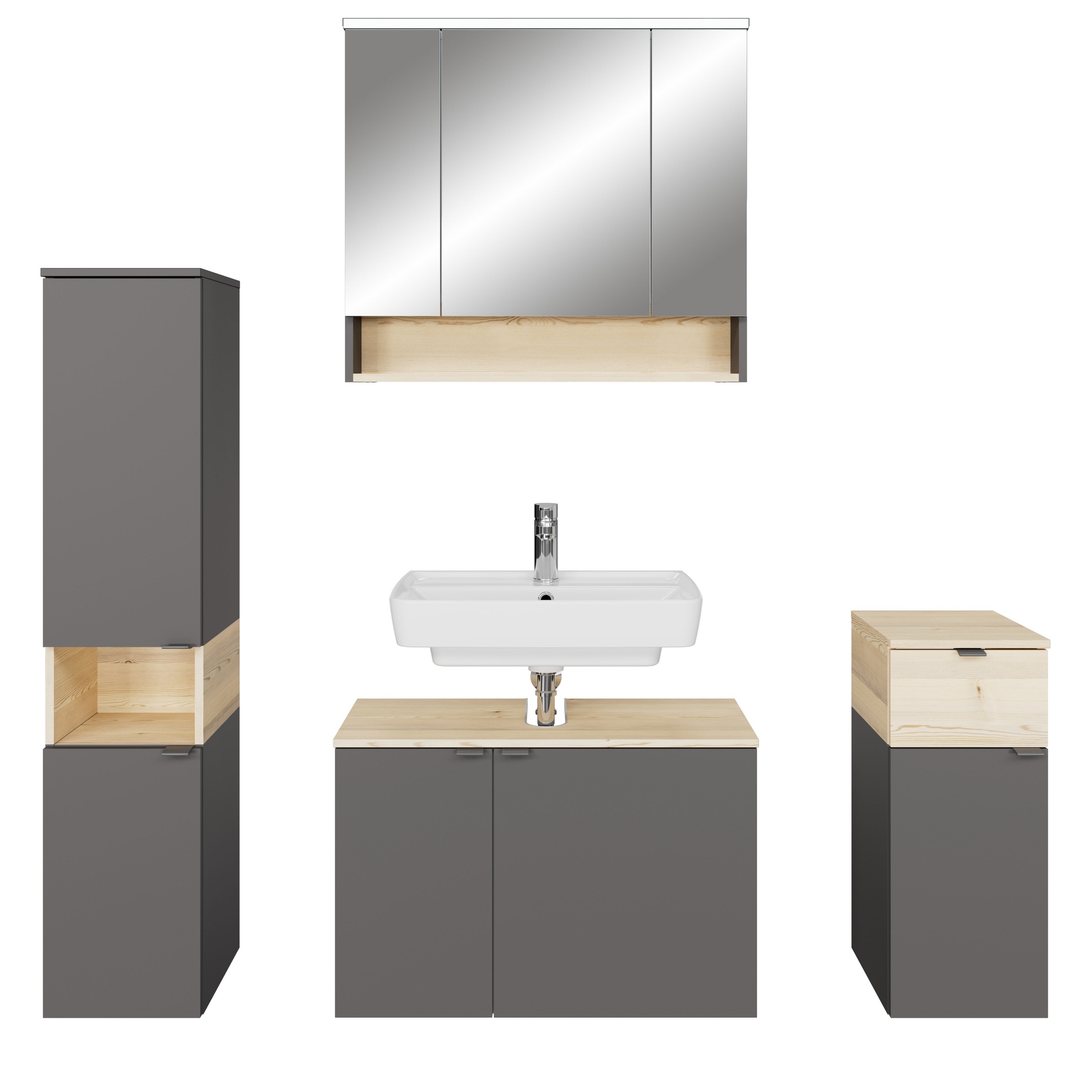 Saphir Badmöbel-Set »Quickset 394«, (Komplett-Set, 4 St.) günstig online kaufen
