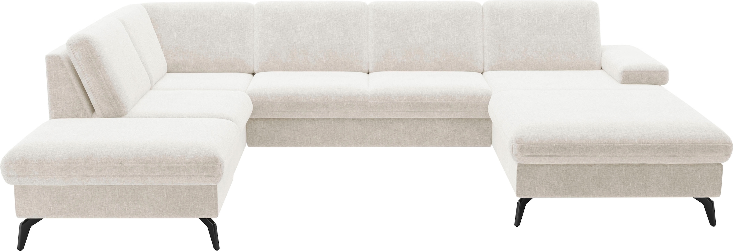 sit&more Wohnlandschaft »Morris Jubi U-Form«, inkl. Armteilfunktion und 1 Zierkissen, wahlweise mit Bettfunktion