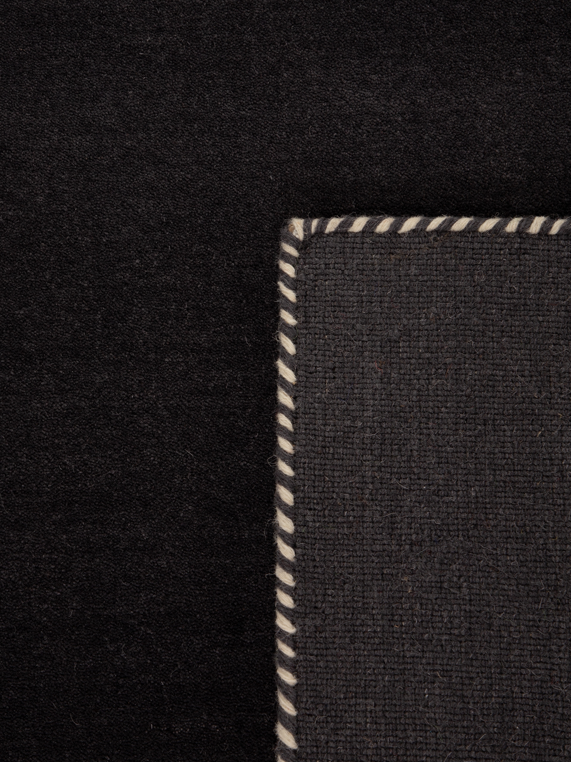 carpetfine Wollteppich »Gabbeh Lola Uni«, rechteckig, 14 mm Höhe, mit natürlichem Pflanzenmaterial von Hand gewebt, auch in Rund