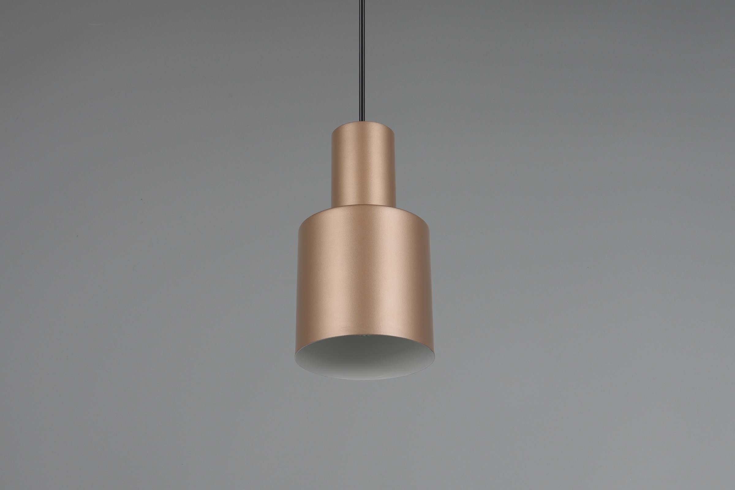 TRIO Leuchten Pendelleuchte »AGUDO, Hängelampe 1-flammig, exkl 1xE27 max 10W, höhenverstellbar«, 1 flammig, Leuchtmittel E27 | Leuchtmittel wechselbar, Hängelampe Ø 12cm, bis max 150cm Abhängung, Küche Esszimmer Wohnzimmer