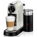 Nespresso Kapselmaschine »CITIZ EN 267.WAE von DeLonghi, White«, inkl. Aeroccino Milchaufschäumer, Willkommenspaket mit 14 Kapseln