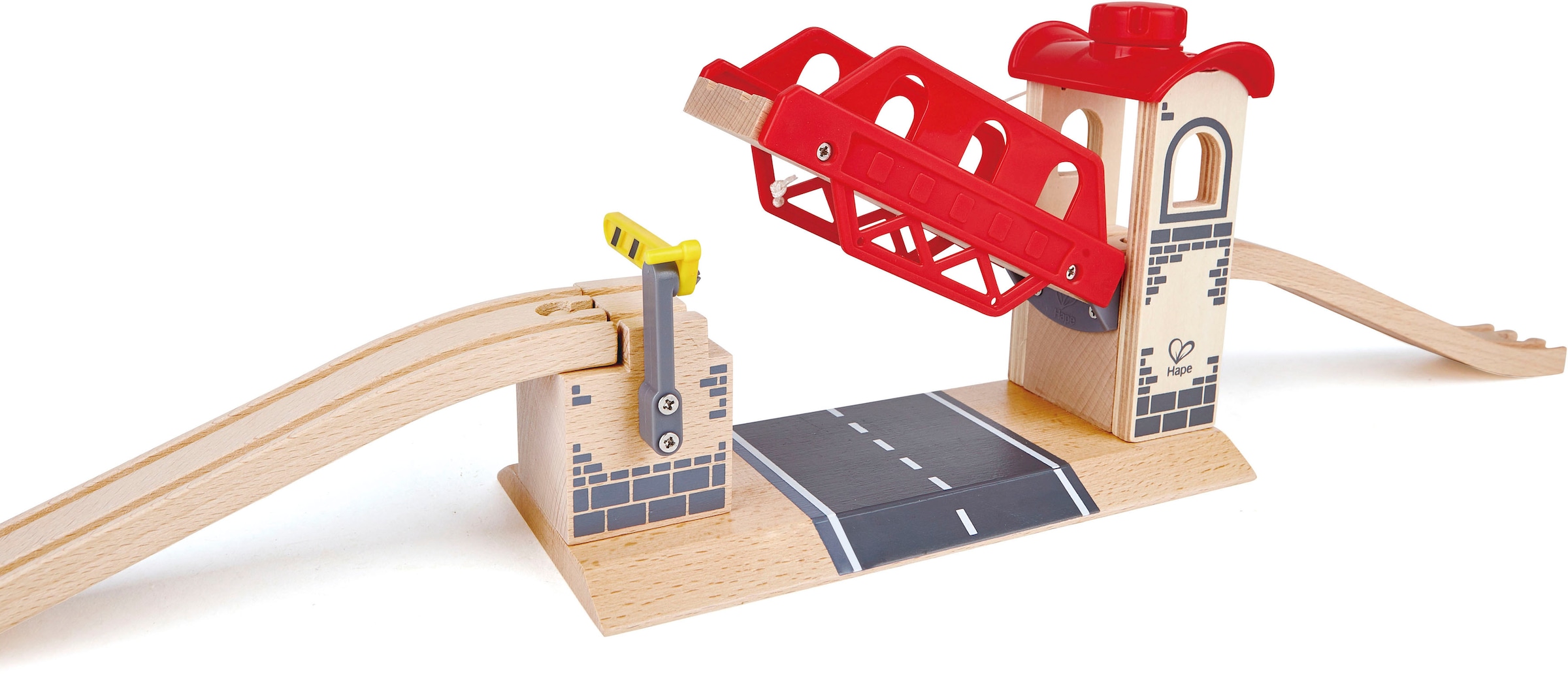 Spielzeugeisenbahn-Brücke »Zugbrücke«, (Set, 3 tlg.), aus Holz
