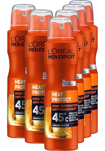 L'ORÉAL PARIS MEN EXPERT Deo-Spray »Deo Spray Heat Protect 45°C«, (Packung), 5+1 kaufen