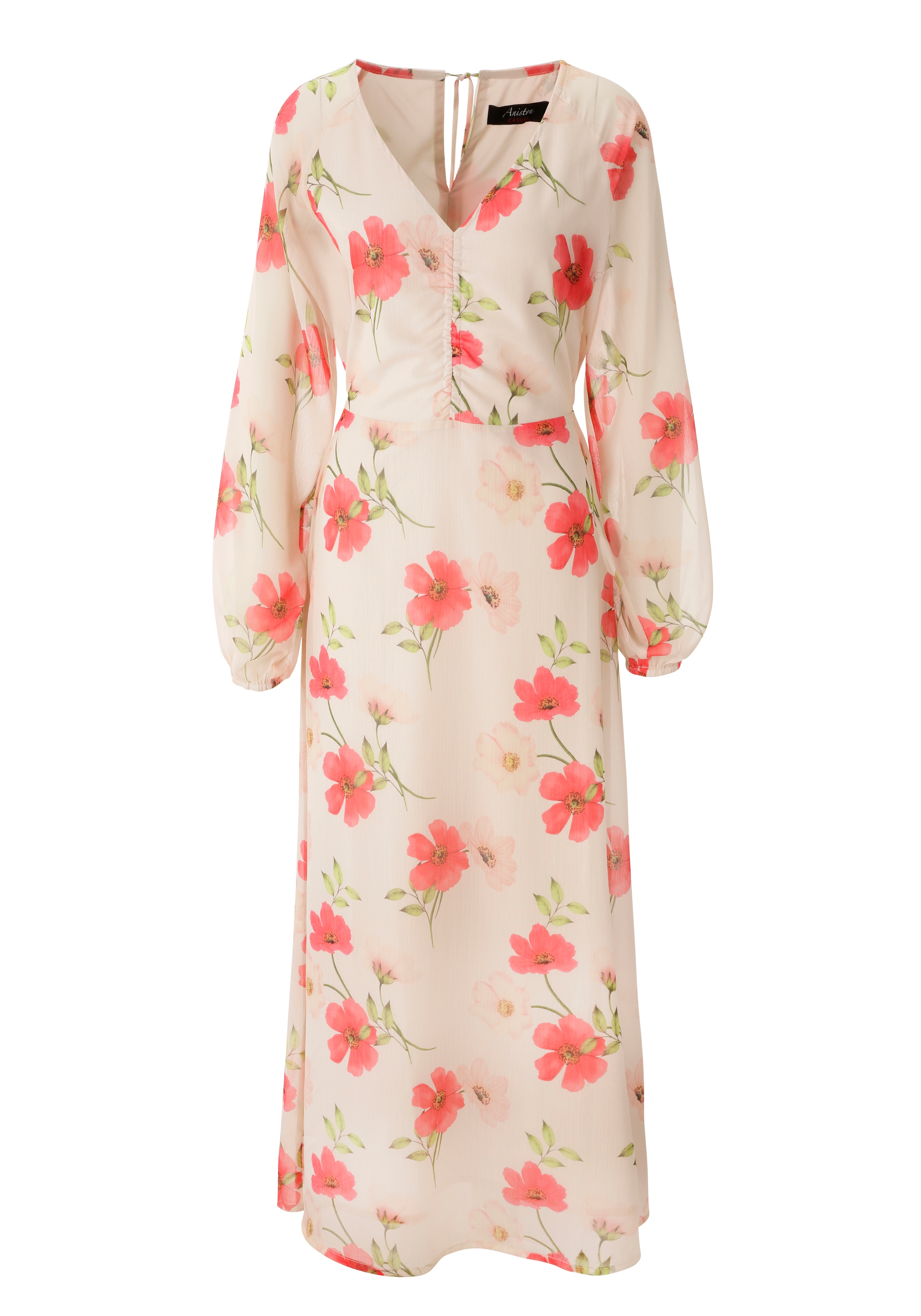Aniston CASUAL Maxikleid mit farbharmonischen Blumen bedruckt