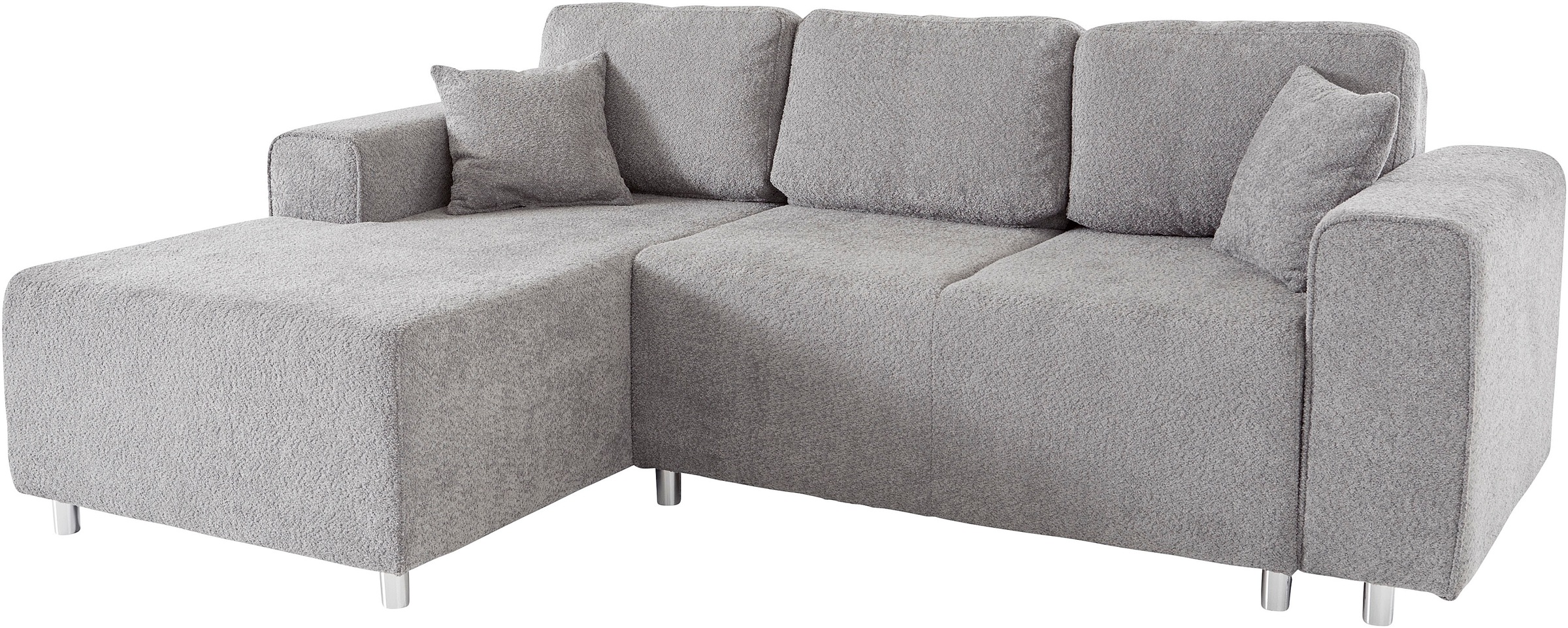 Guido Maria Kretschmer Home&Living Ecksofa »Györ«, L-Form, wahlweise mit Bettfunktion und Bettkasten incl. 2 Zierkissen