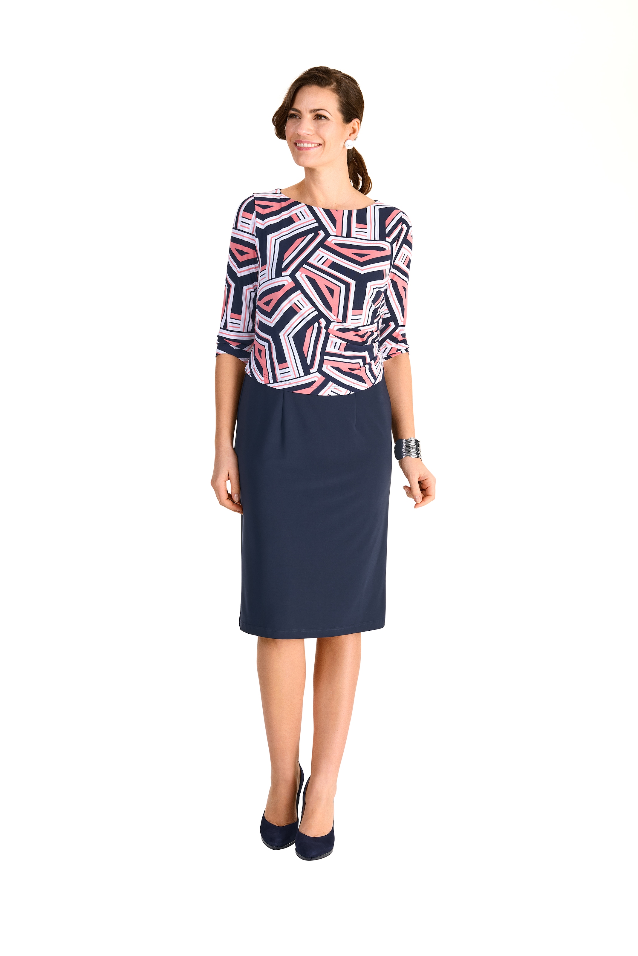 HERMANN LANGE Collection Midikleid, in 2 -teiliger Optik