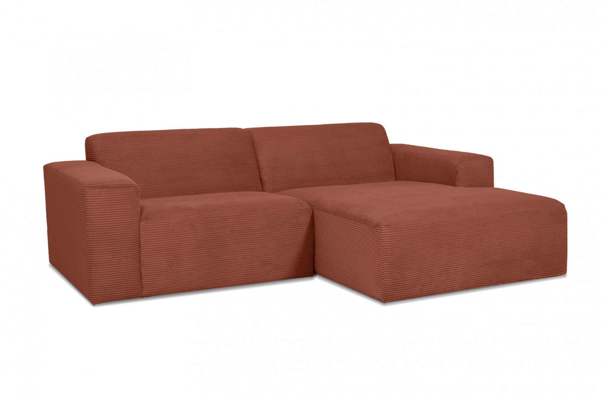 INOSIGN Ecksofa »Koa,228cm, L-Form, Modulsofa, Webstoff, Cord«, Designsofa, weicher Lounge-Sitzkomfort, Welleunterfederung, bodentief