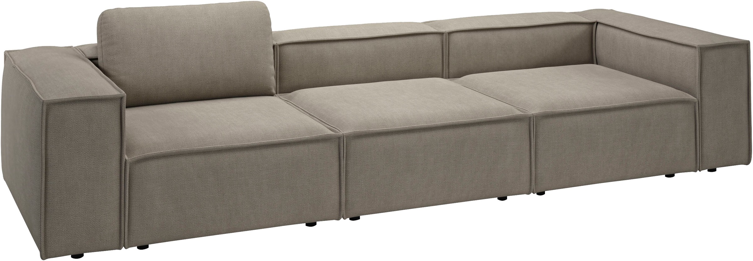 Places of Style 3,5-Sitzer »Watertown, modernes Big-Sofa XXL, 336 cm Breite, auch in Feincord«, Riesiges Designersofa mit viel Platz & weichen Bezügen in Trendfarben