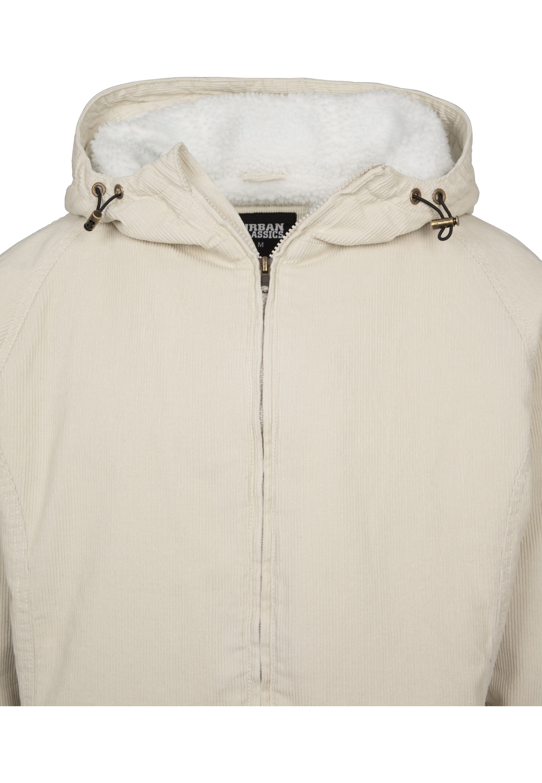 URBAN CLASSICS Winterjacke »Urban Classics Herren Hooded Corduroy Jacket« 1 Stk. tlg. mit Kapuze