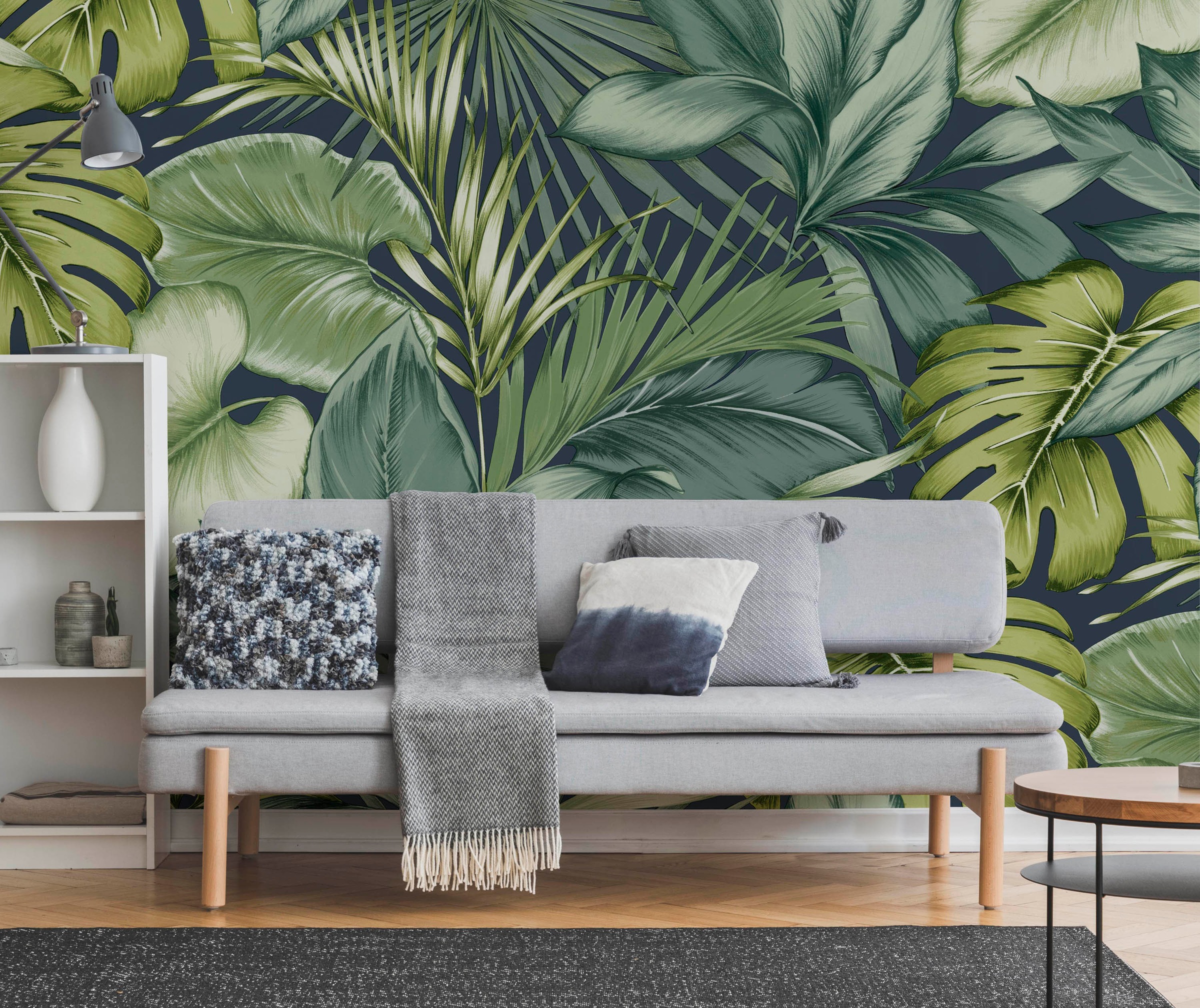 Art for the home Vliestapete »Fototapete Hawai Navy« botanisch glatt Hawaii günstig online kaufen