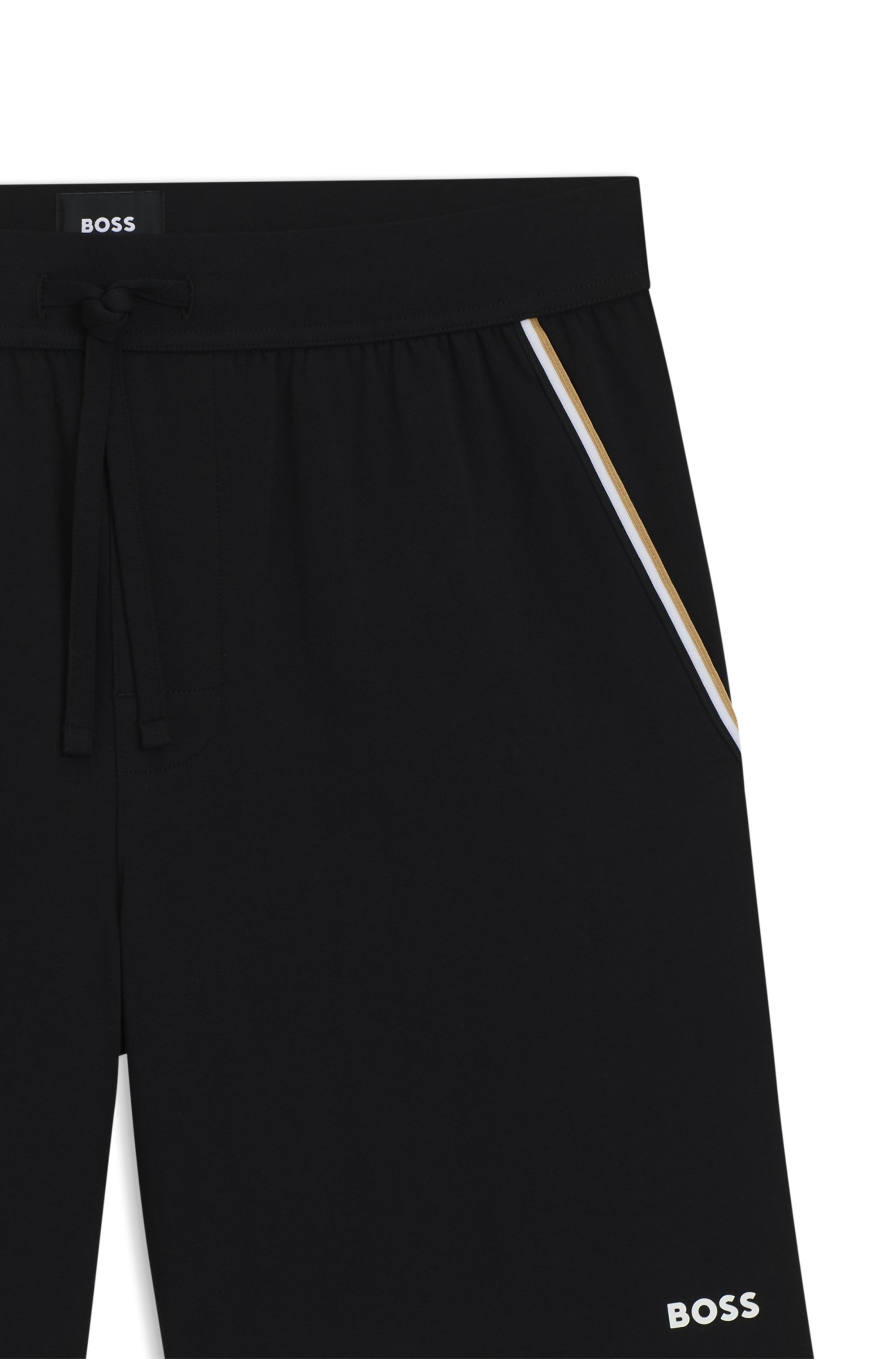 BOSS Pyjamashorts »Unique«, aus elastischer Baumwolle mit Tape-Details