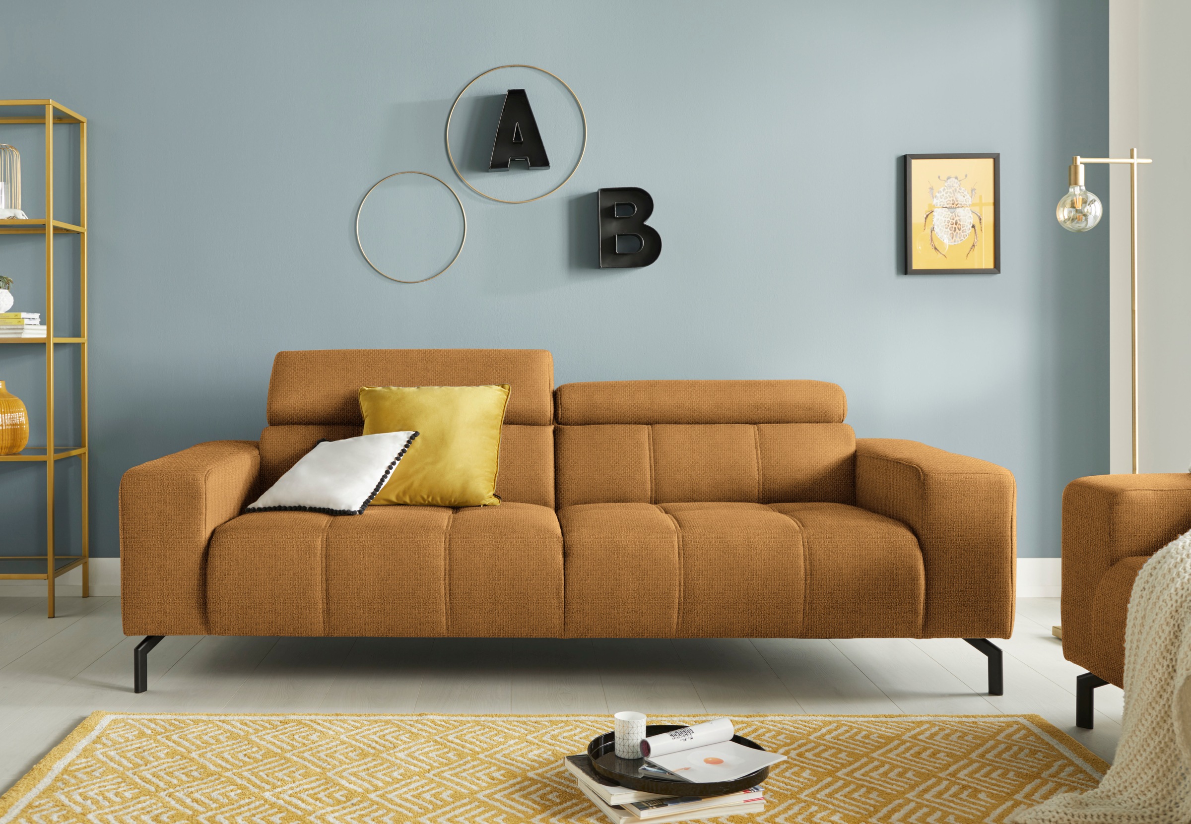 DOMO collection 2,5-Sitzer "Cunelli zeitlos und elegant, moderne Sitznähte günstig online kaufen