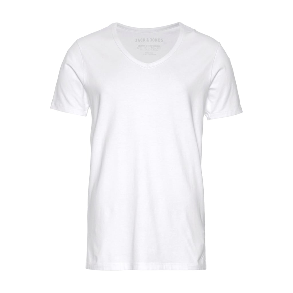 Jack & Jones T-Shirt »SLIM- FIT BASIC TEE V-NECK«