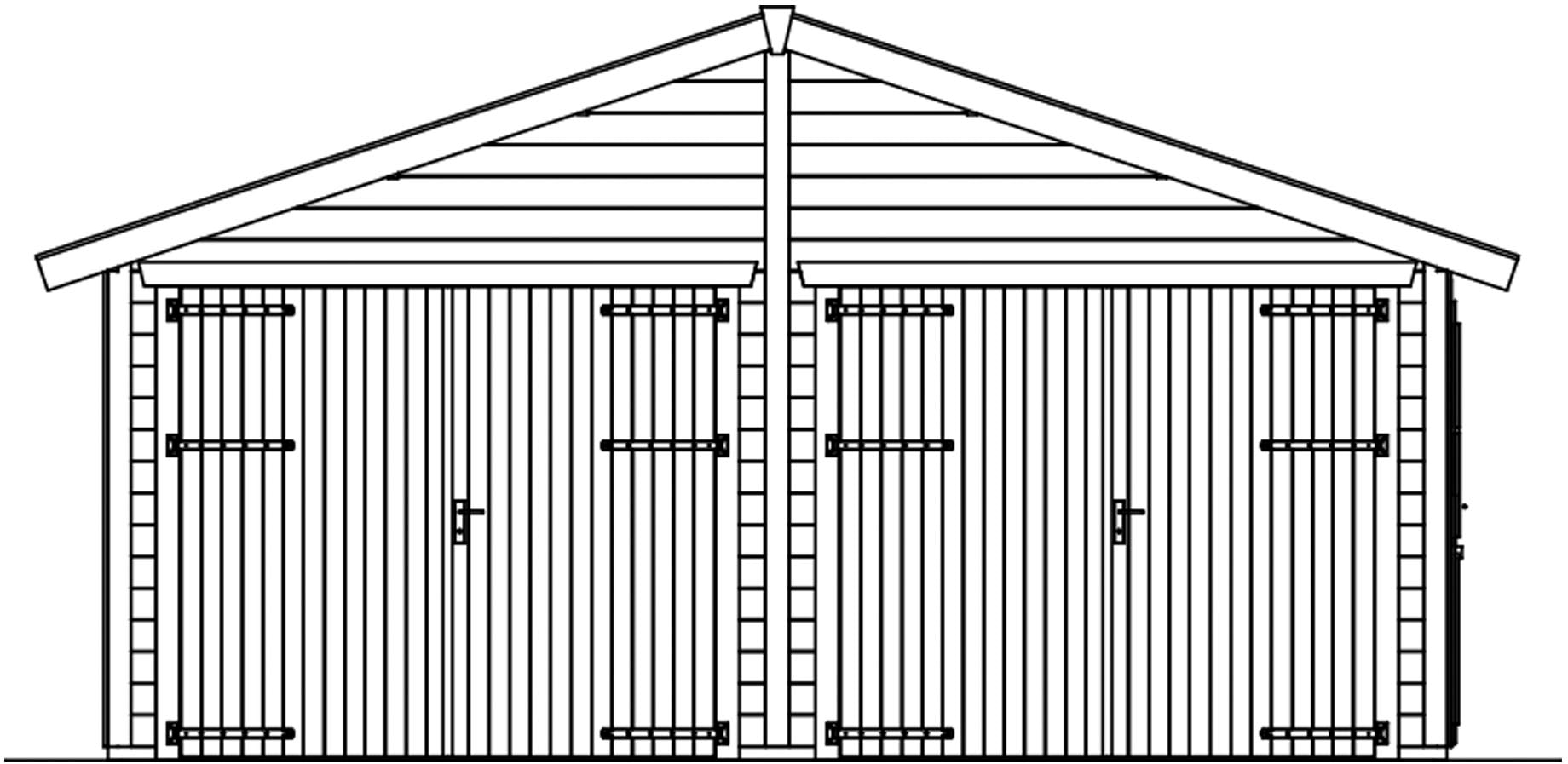 Skanholz Garage »Varberg 3«, 570 x 525 cm