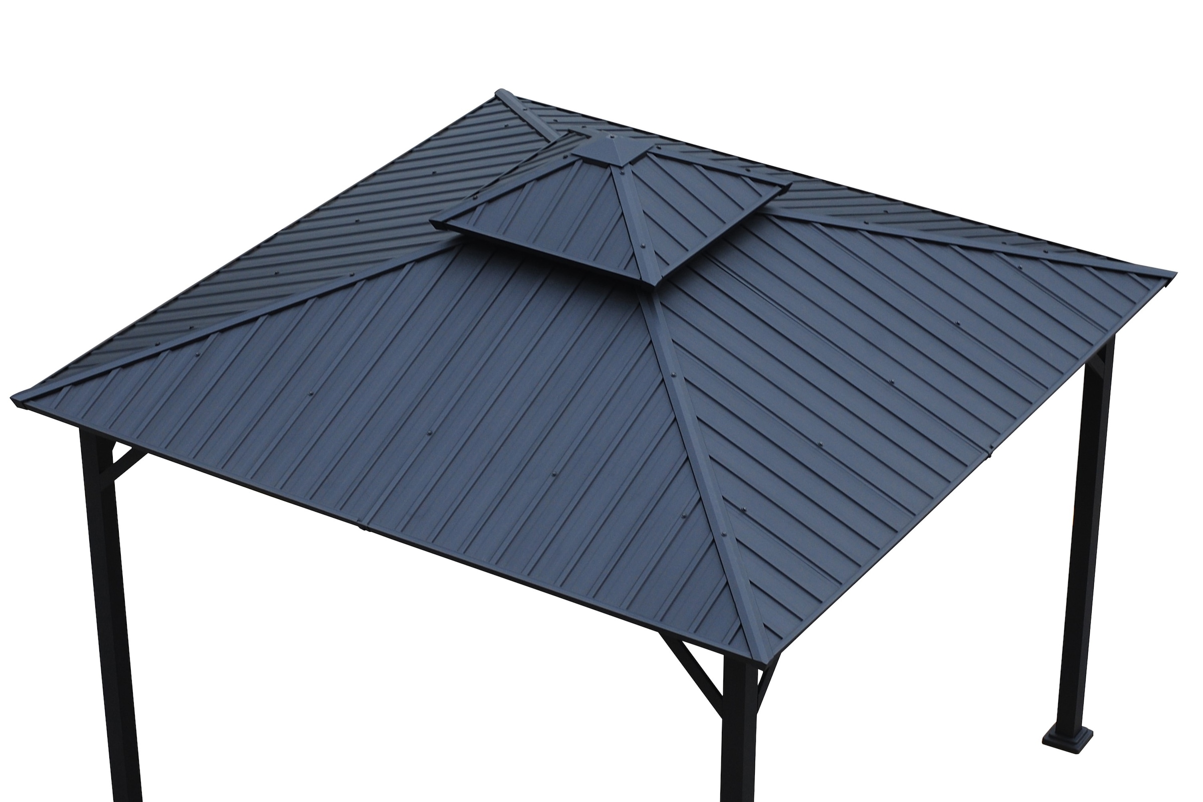 KONIFERA Pavillon »Thasos«, mit Doppeldach, in BxT: 300x300 cm und 400x300 cm, ohne Seitenteile