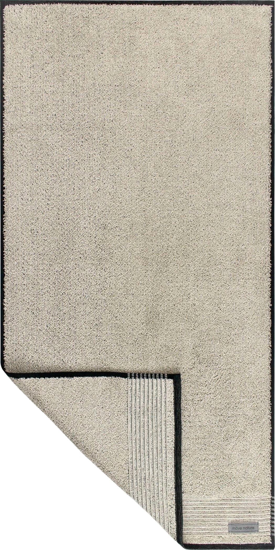 Möve Duschtücher »Eden Biesenbordüre«, (1 St., Badetuch 80 x 150 cm), mit Lederetikett