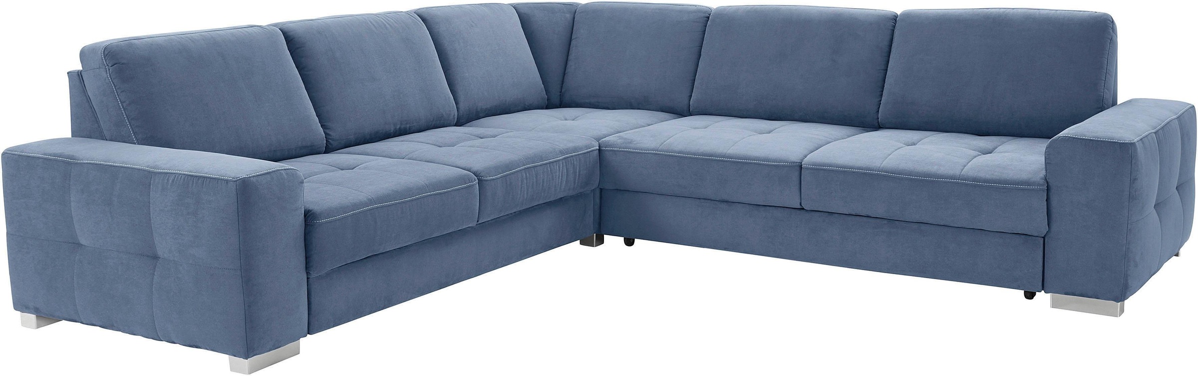 sit&more Ecksofa »Santorini L-Form«, mit Federkern und Sitztiefenverstellung, wahlweise mit Bettfunktion