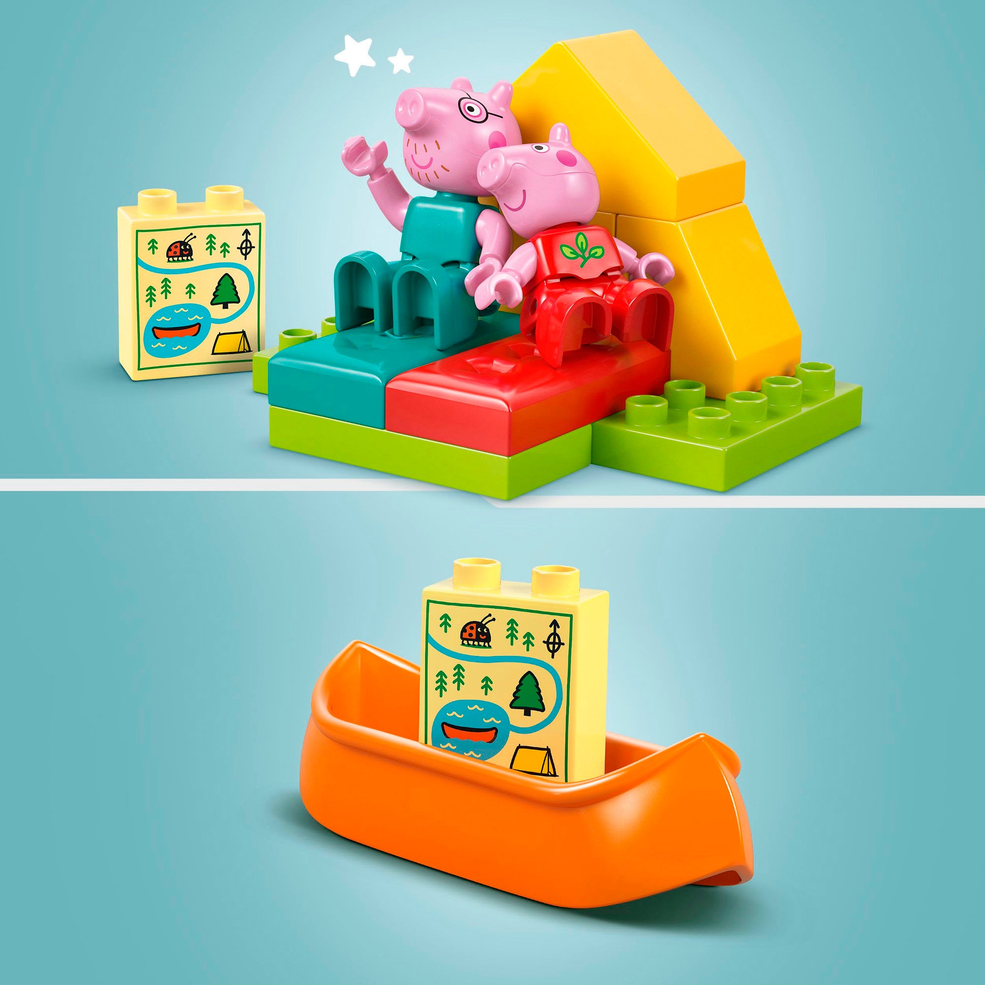 LEGO® Konstruktionsspielsteine »Campingausflug (10452), LEGO® DUPLO Peppa Pig«, (32 St.), Made in Europe