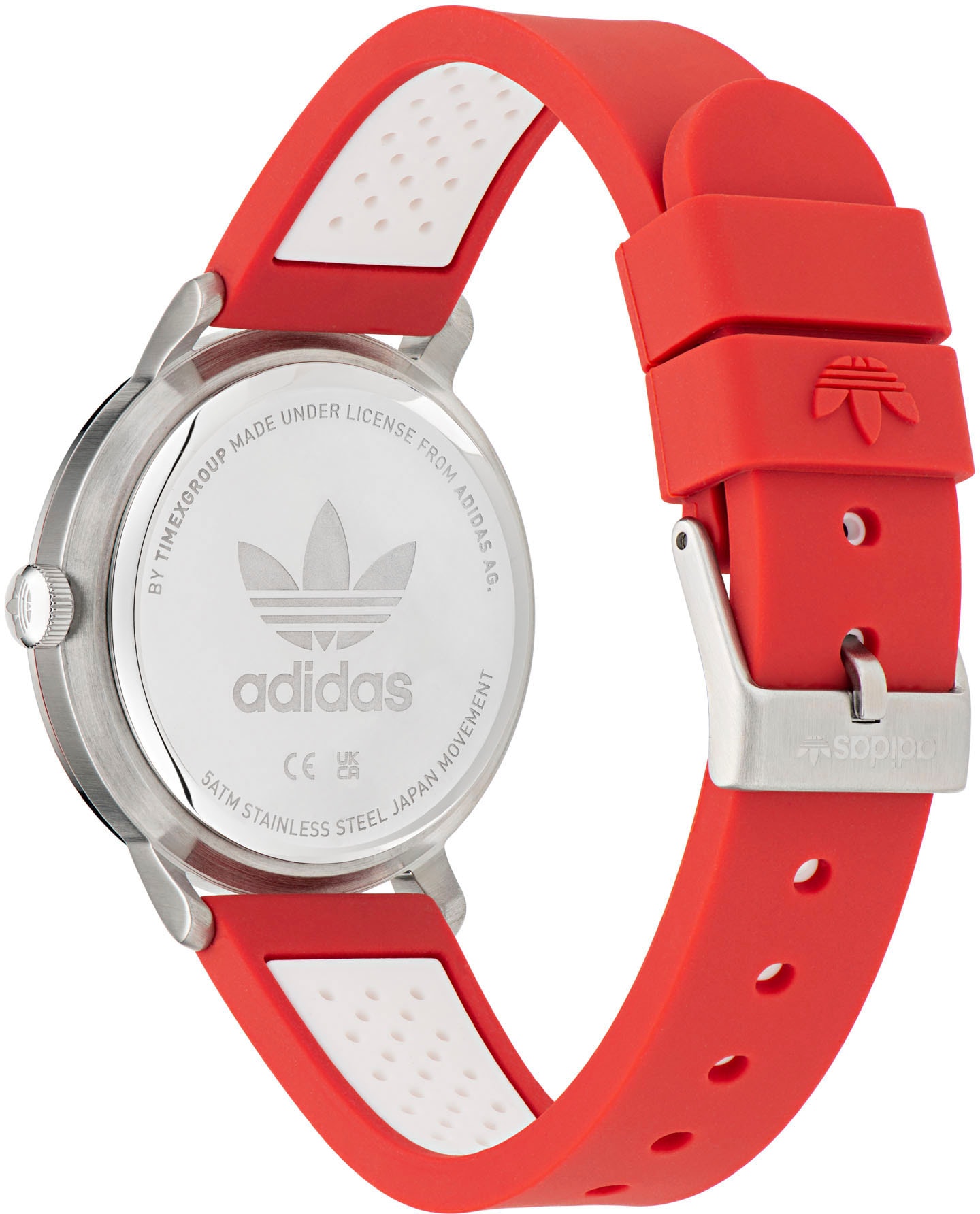 adidas Originals Quarzuhr »CODE ONE 3H«, Armbanduhr, Damenuhr, Herrenuhr, unisex, analog, Silikonarmband