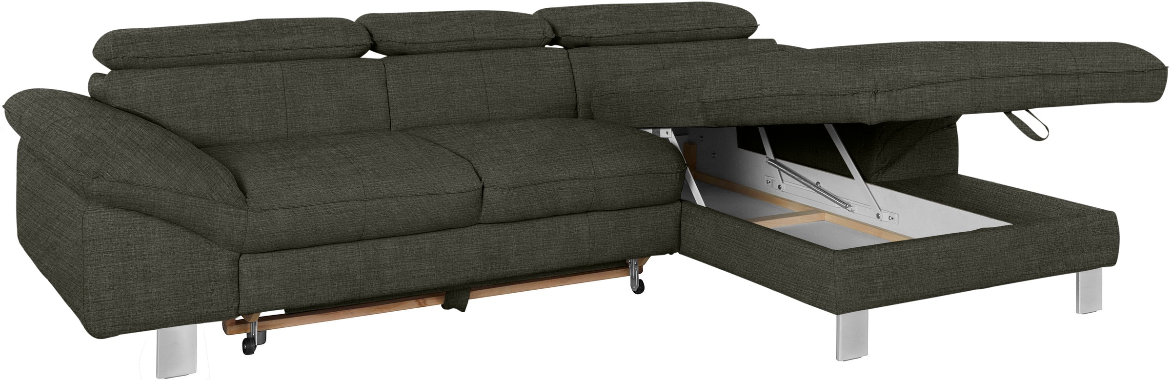 COTTA Ecksofa Driver, mit Kopfteilverstellung, wahlweise mit Bettfunktion