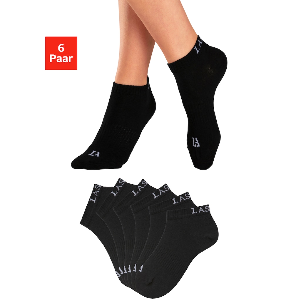 LASCANA ACTIVE Sneakersocken, (Set, 6 Paar)