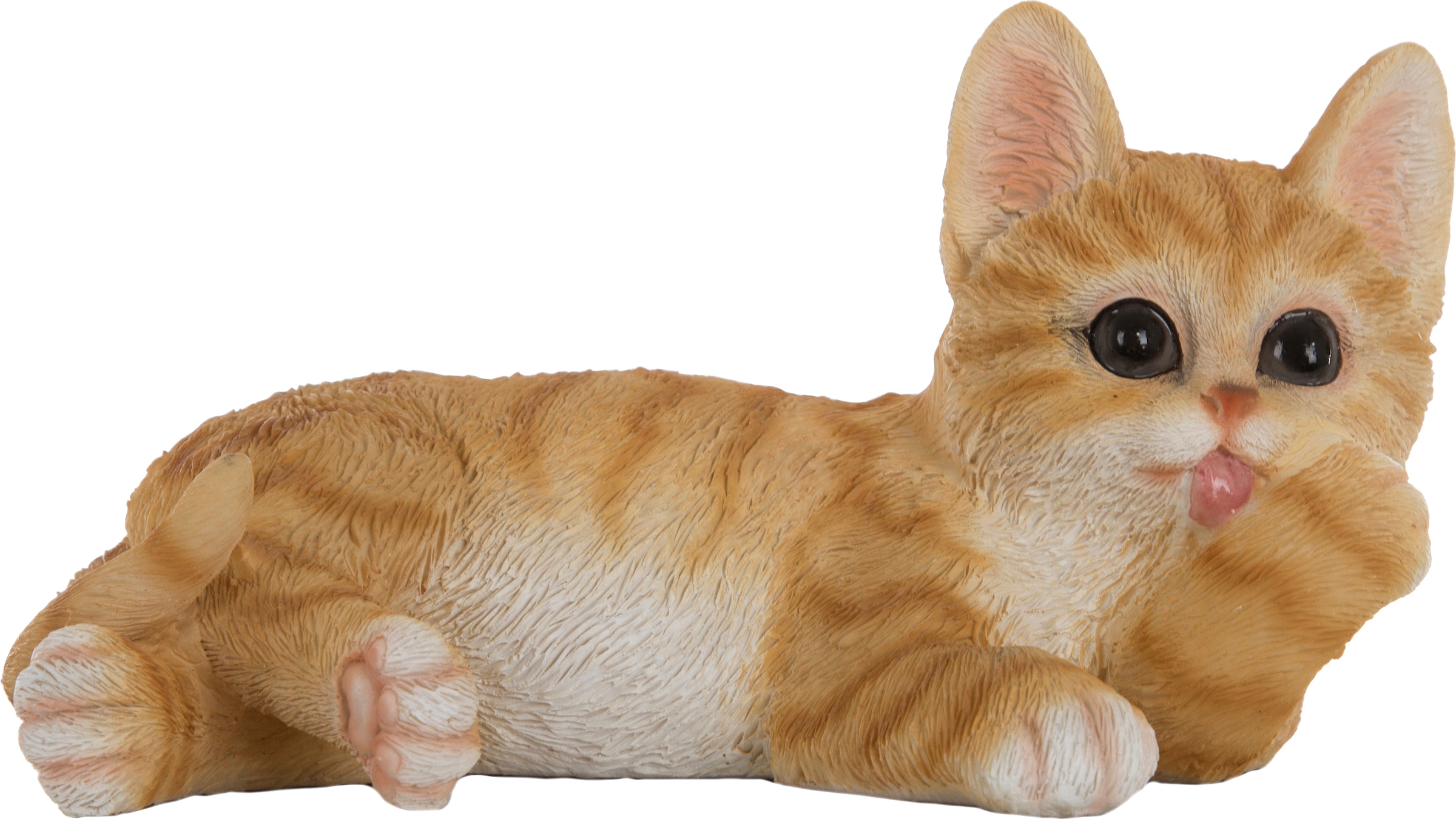 Myflair Möbel & Accessoires Dekofigur »Katze«, gelb/weiß getigert, Wohnzimmer