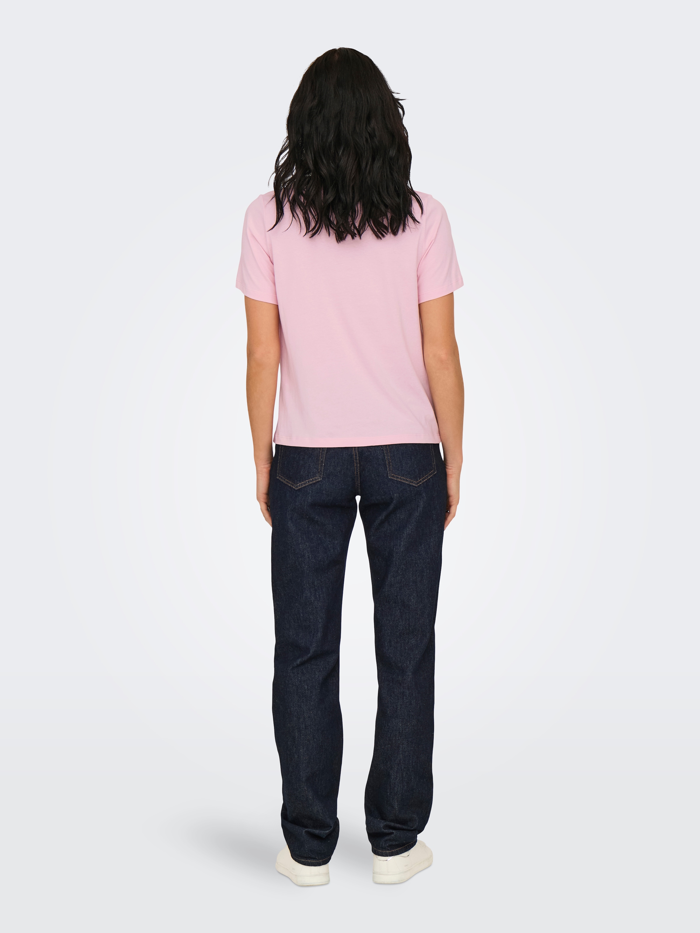 JDY Kurzarmshirt »JDYPISA S/S PRINT TOP JRS NOOS«, mit Herz Stickerei