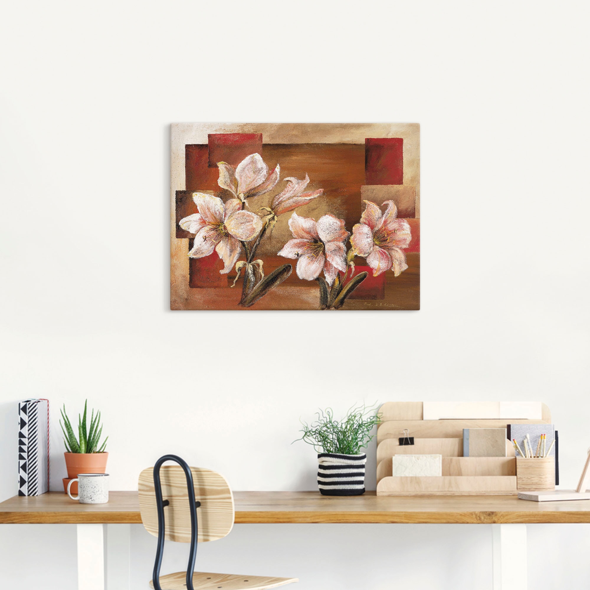 Artland Wandbild »Mallorca's Garten«, Blumen, (1 St.), als Leinwandbild, Wa günstig online kaufen