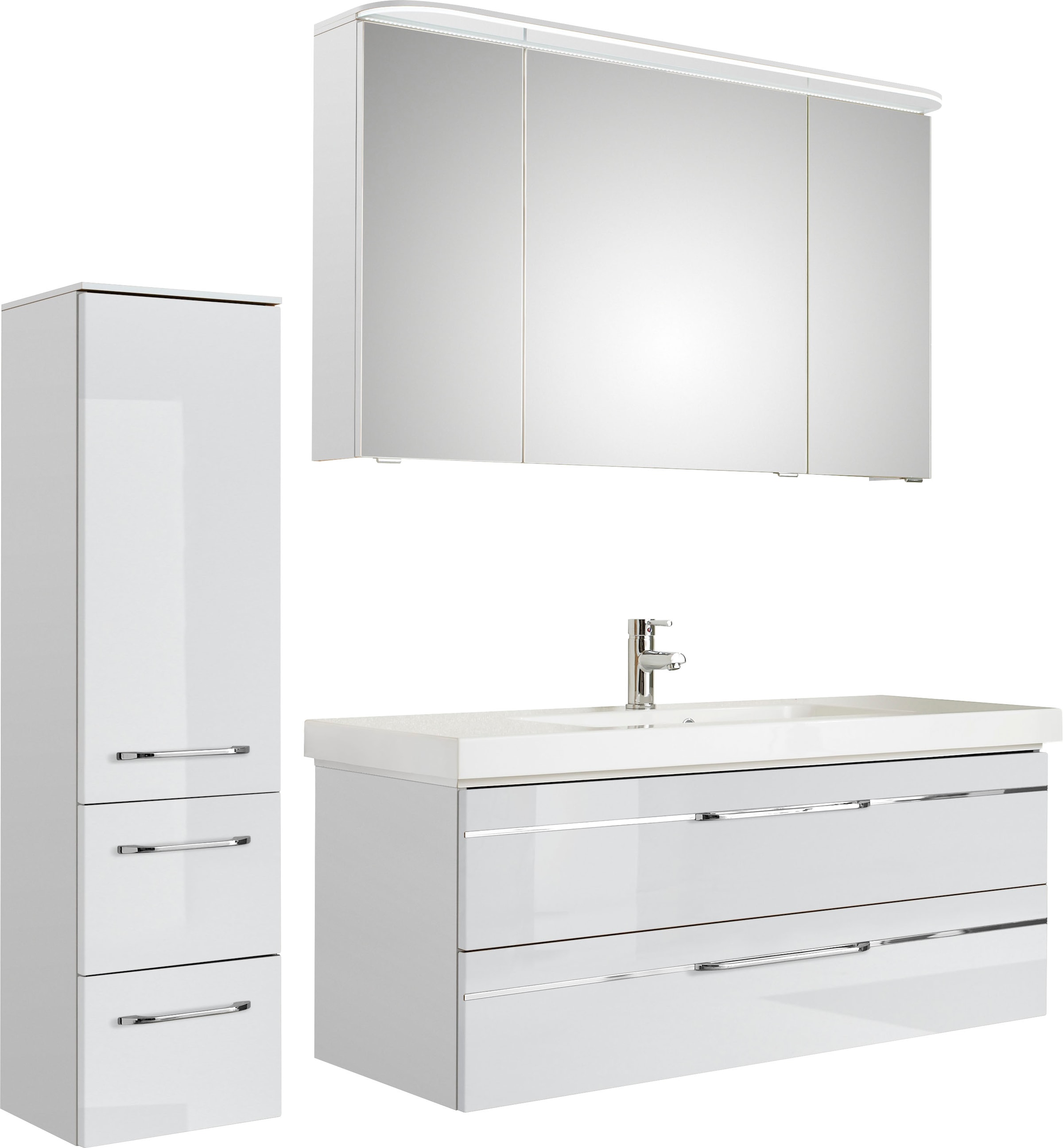 Saphir Badmöbel-Set »Balto Sprint 3-teilig, Mineralmarmor-Waschtisch mit LE günstig online kaufen