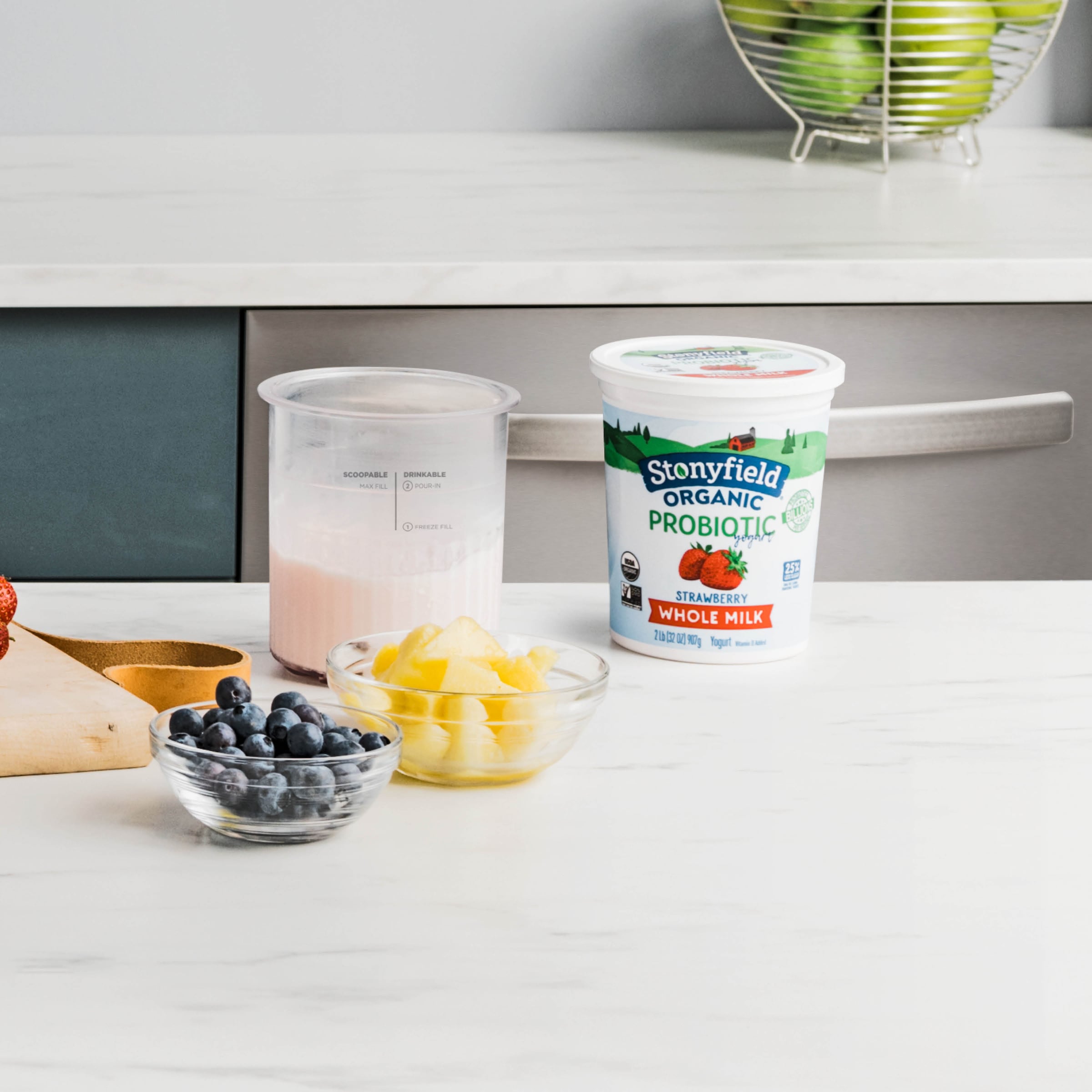 NINJA Eisbereiteraufsatz »Dessert-Behälter mit Deckel, transparent, Deckel (gelb,rosa)« Zubehör für NC501EU