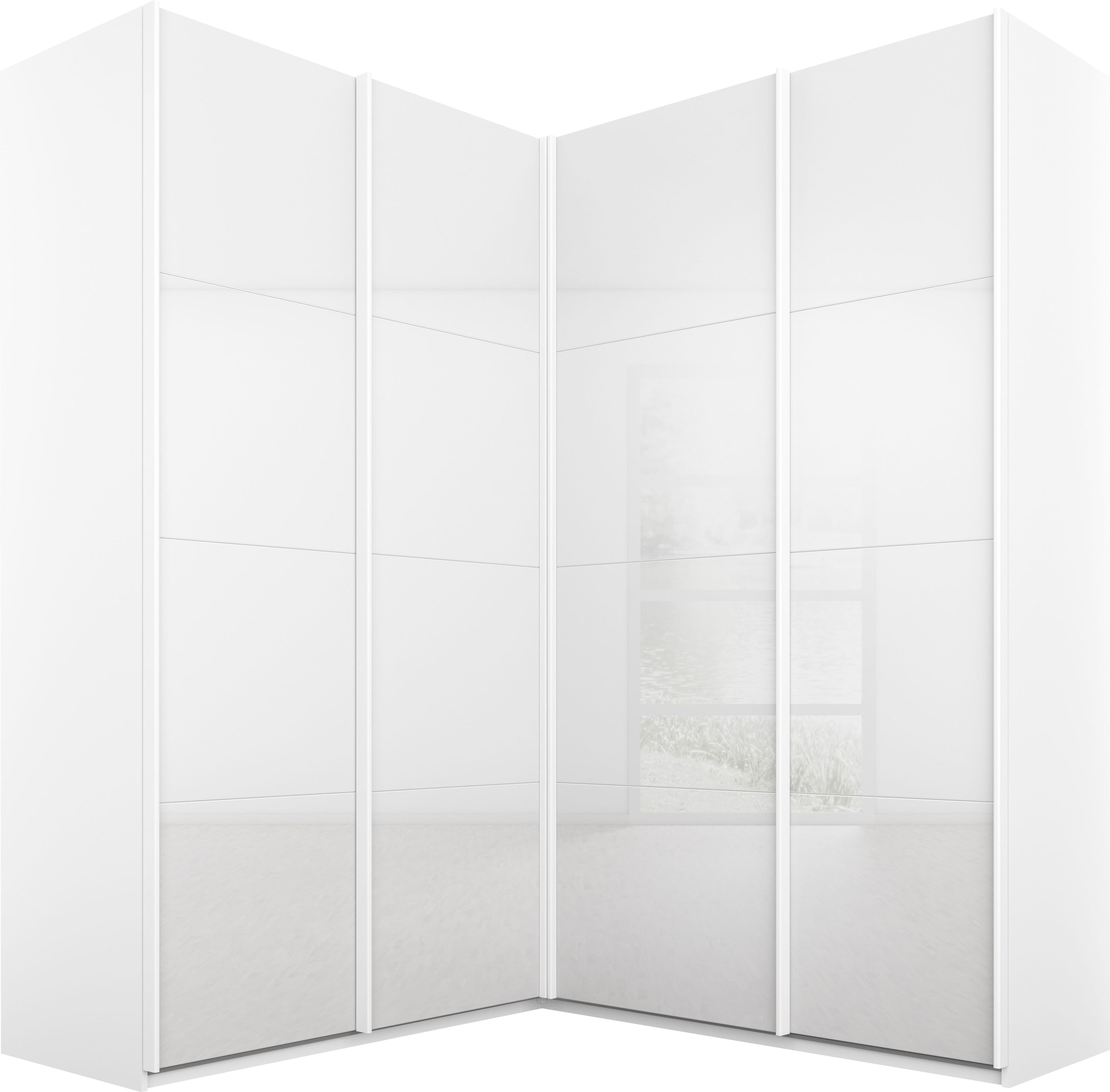 rauch Schwebetürenschrank "Quadra" Eckschrank inkl. Türendämpfer und Schubl günstig online kaufen