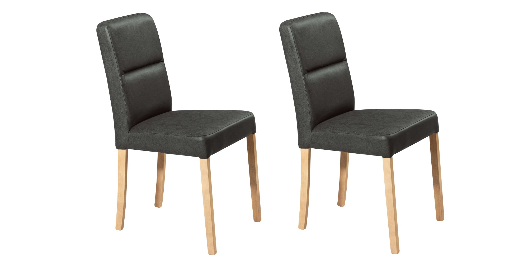 Home affaire 4-Fußstuhl »Laros«, (Set), Kunstleder, Massivholzgestell günstig online kaufen