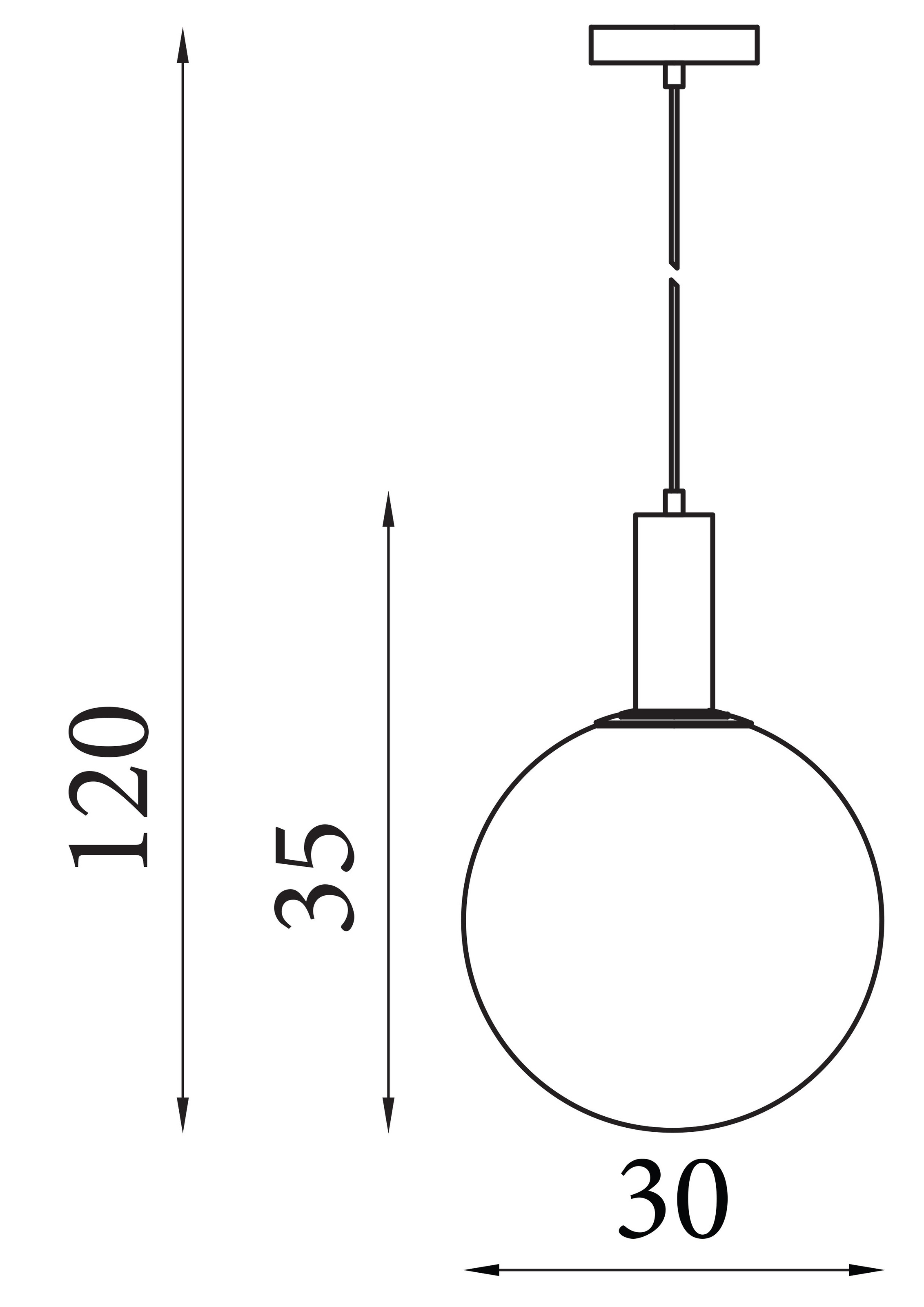 Searchlight Pendelleuchte »Ombre 1Lt Anhänger, Glas mit Latte-Metall« GU10 1 Stk.