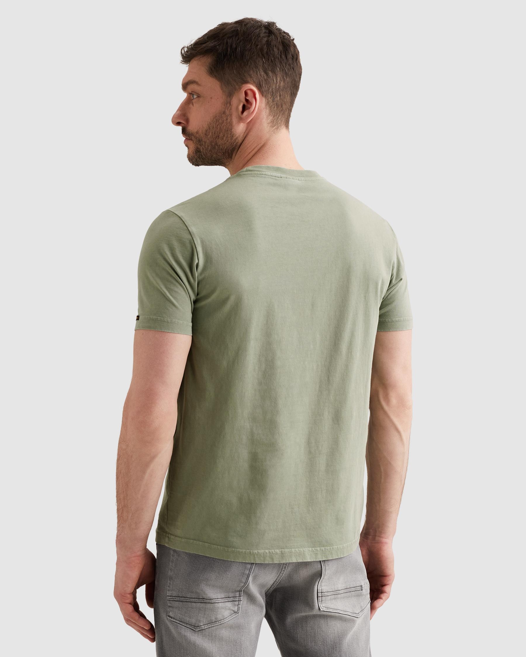 PME LEGEND T-Shirt »Short sleeve r-neck washed garment dye« mit Logo Stickerei