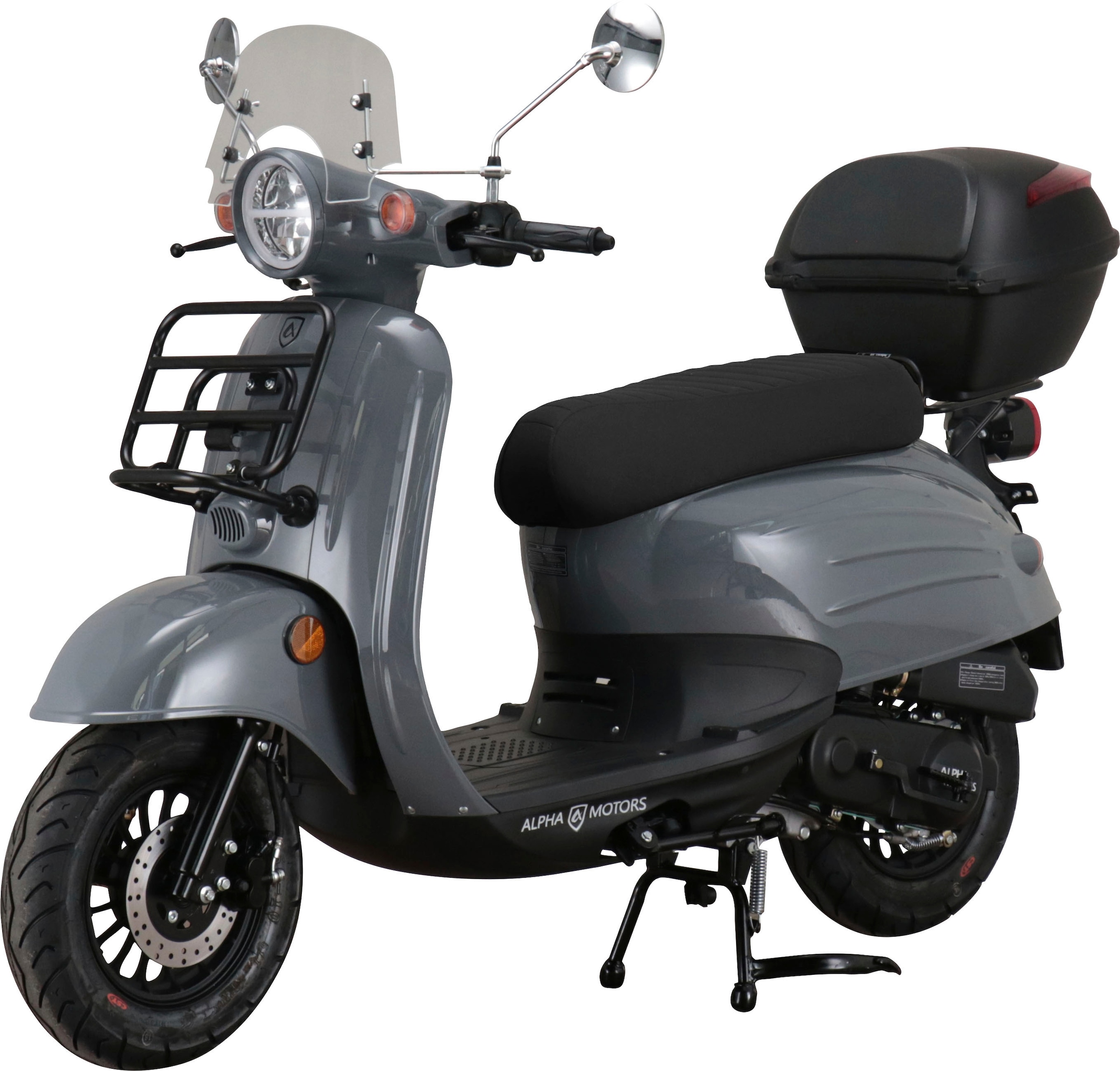 Alpha Motors Motorroller »Adria«, 50 cm³, 45 km/h, Euro 5, 3,1 PS, (inkl. Windschild und Topcase), mit Lenkerschloss und Windschild