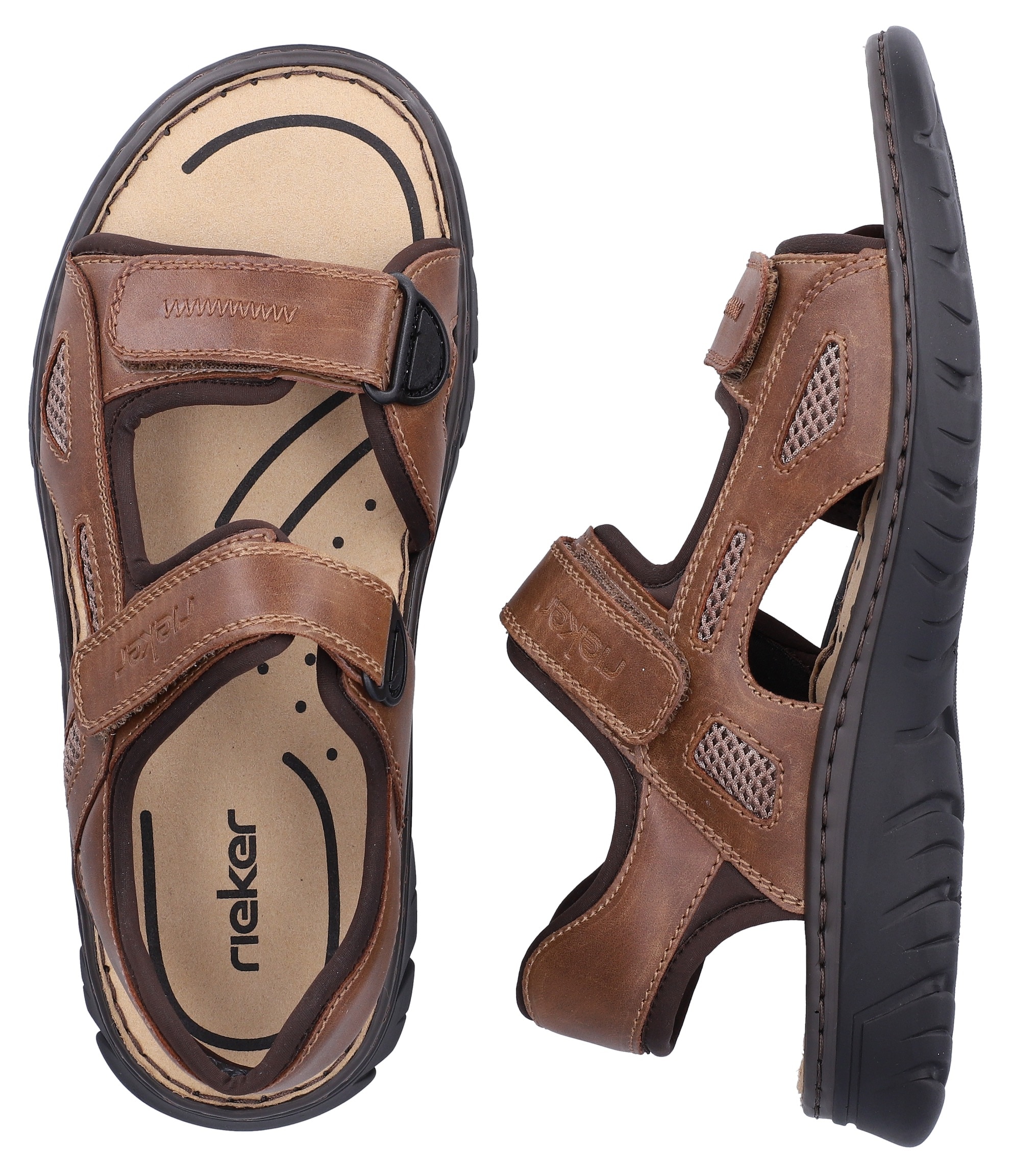 Rieker Sandale  Sommerschuh, Klettschuh, Outdoorsandale, in Trekking-Optik
