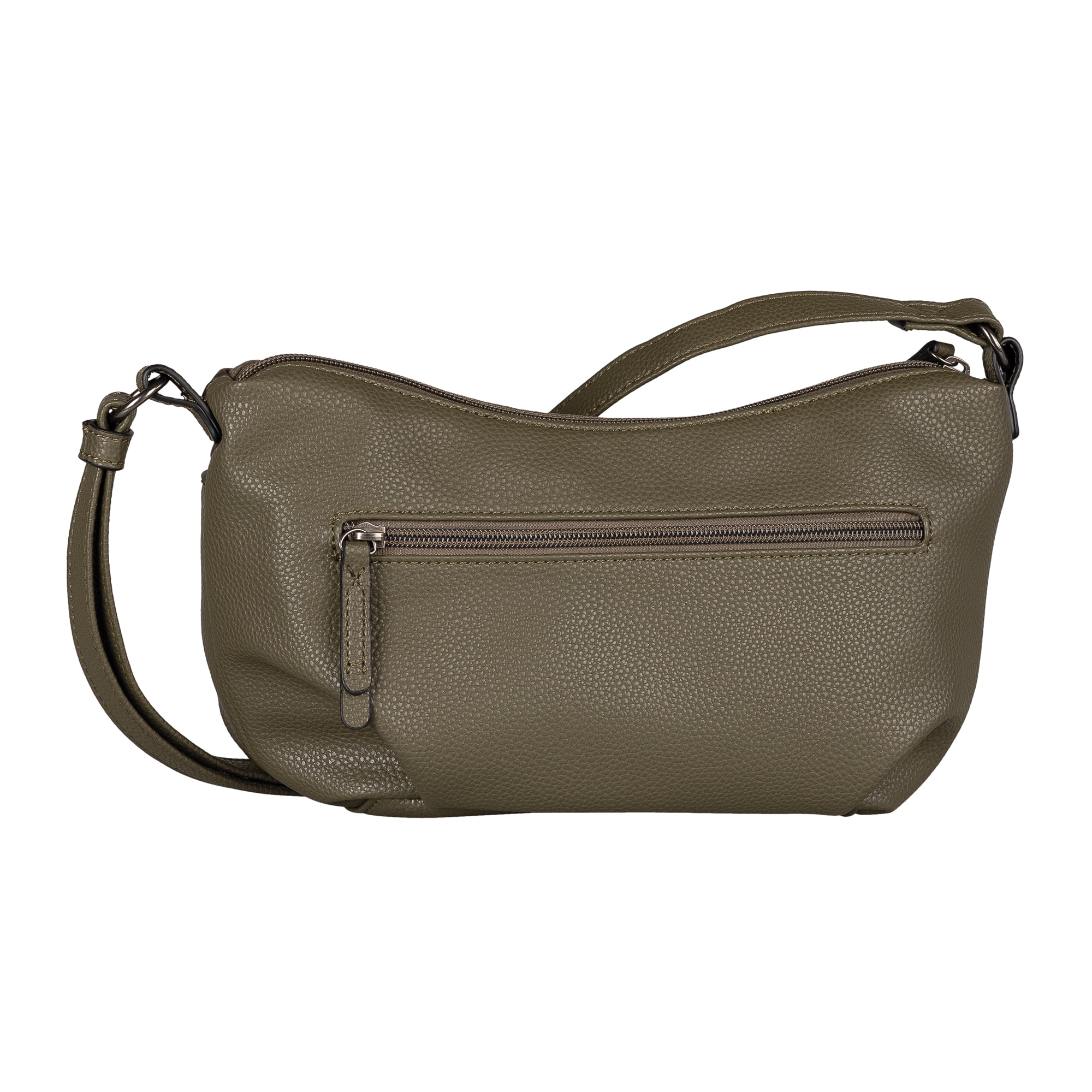 TOM TAILOR Handtasche »Miha«, weiches Veloursimitat mit soft genarbtem Lederimitat und viel Platz