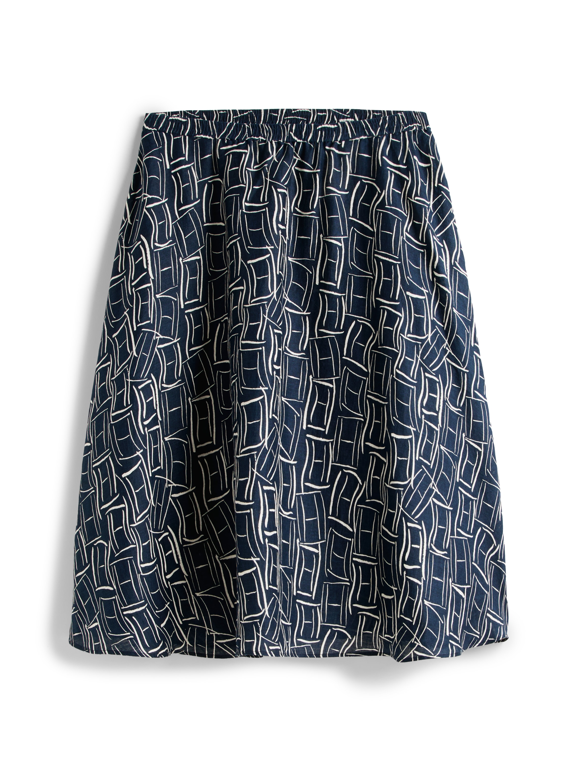 Tommy Hilfiger Curve A-Linien-Rock »CRV ESS LINEN FLARE SKIRT« in großen Größen, ausgestellte Form