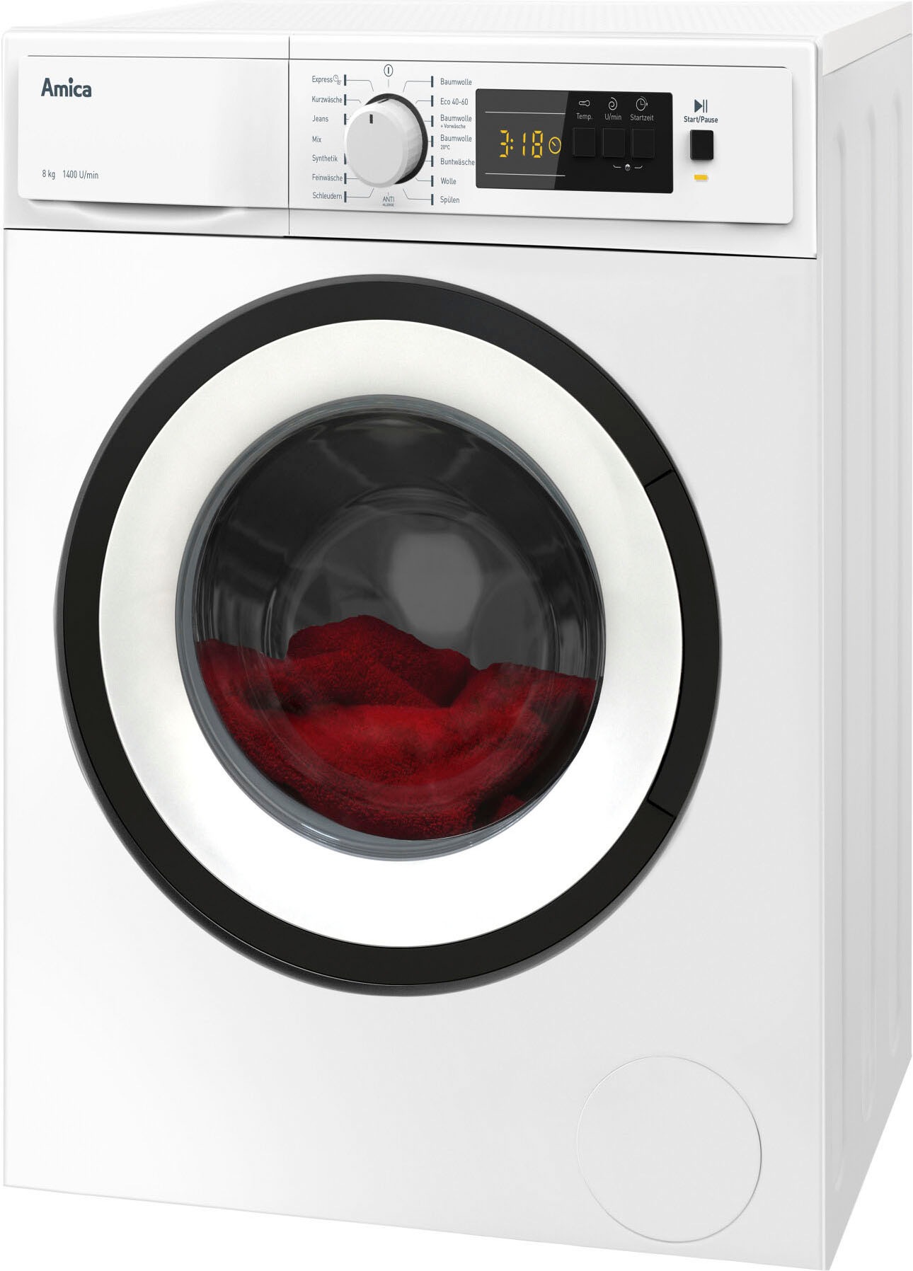 3. Bild von Amica Waschmaschine »WA 484 072«, WA 484 072, 8 kg, 1400 U/min