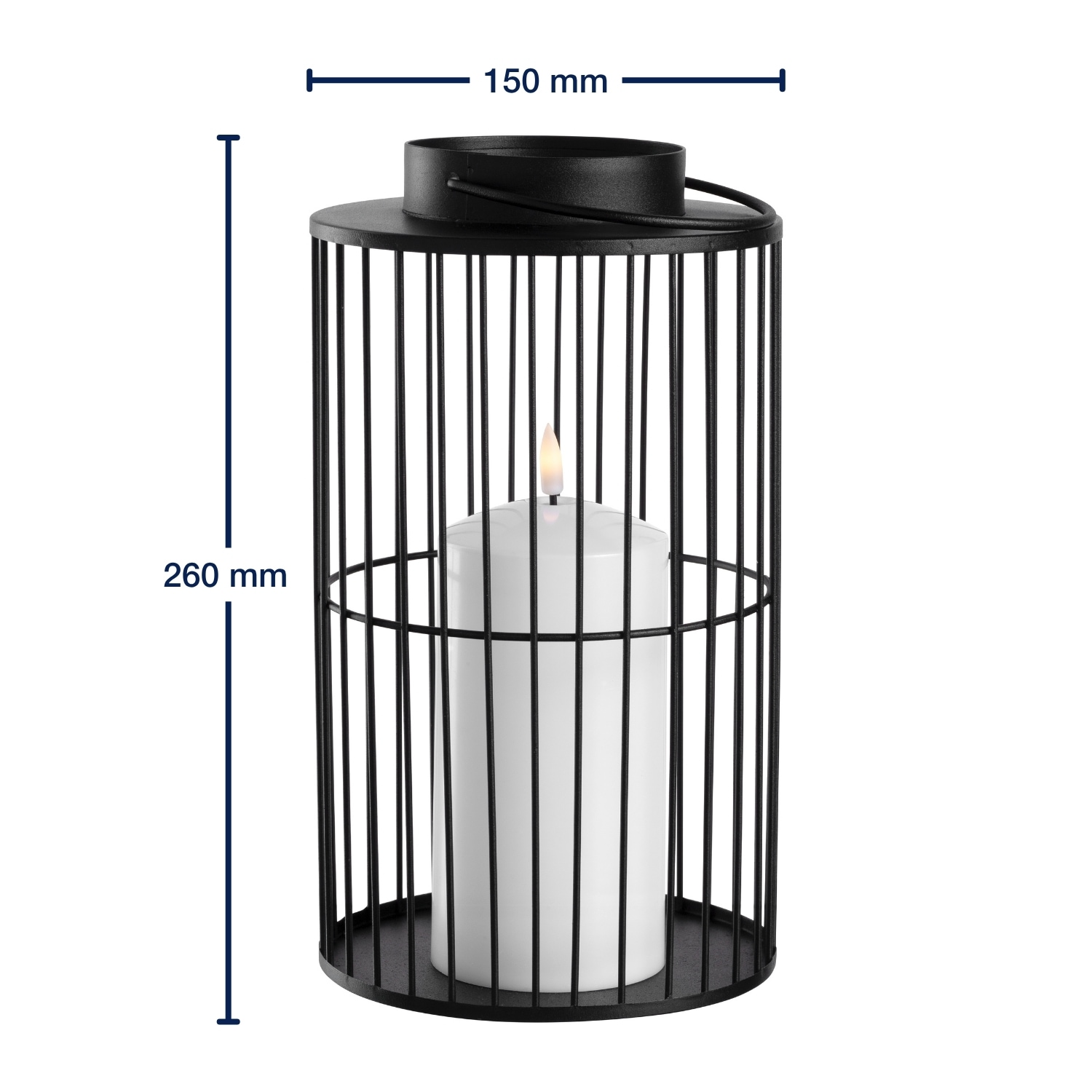 LEONARDO LED-Leuchte »Silenzio« aus schwarzem Metall