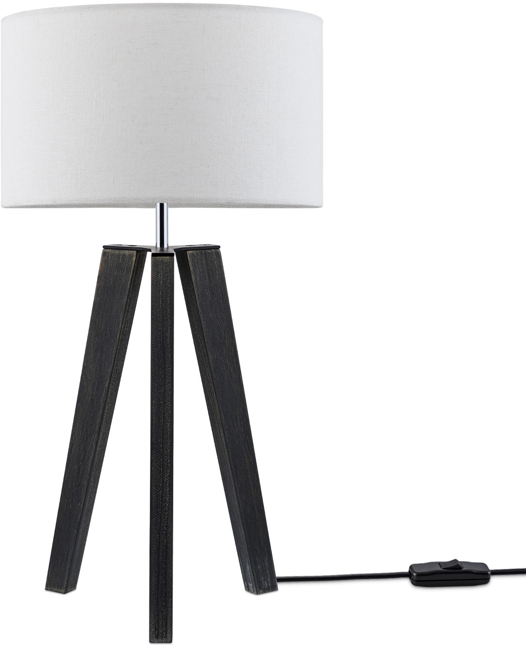 Paco Home Tischleuchte »Canvas uni Color«, 1 flammig, Leuchtmittel E27   oh günstig online kaufen