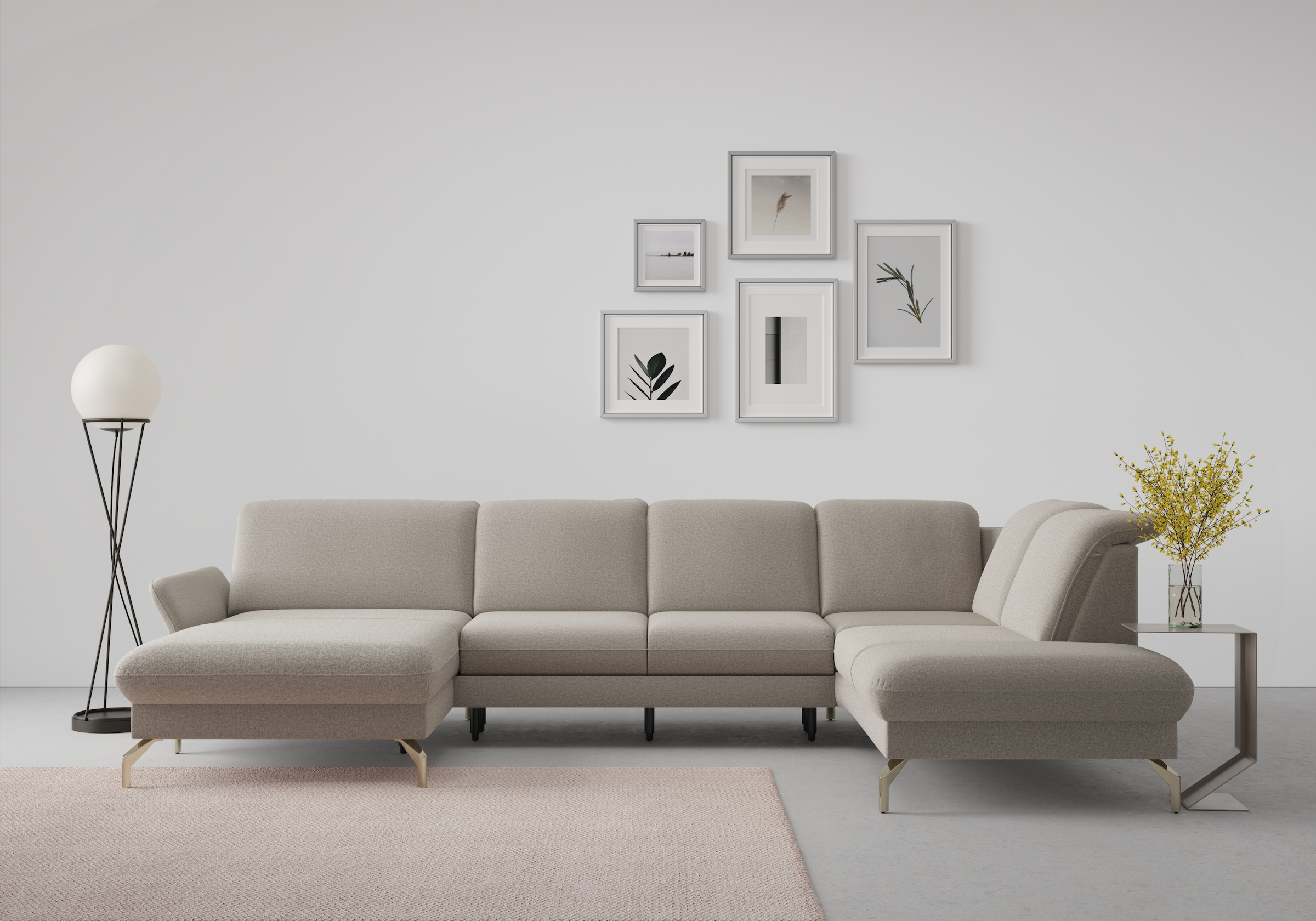 sit&more Wohnlandschaft »Fashion U-Form« wahlweise mit Kopfteilverstellung, günstig online kaufen